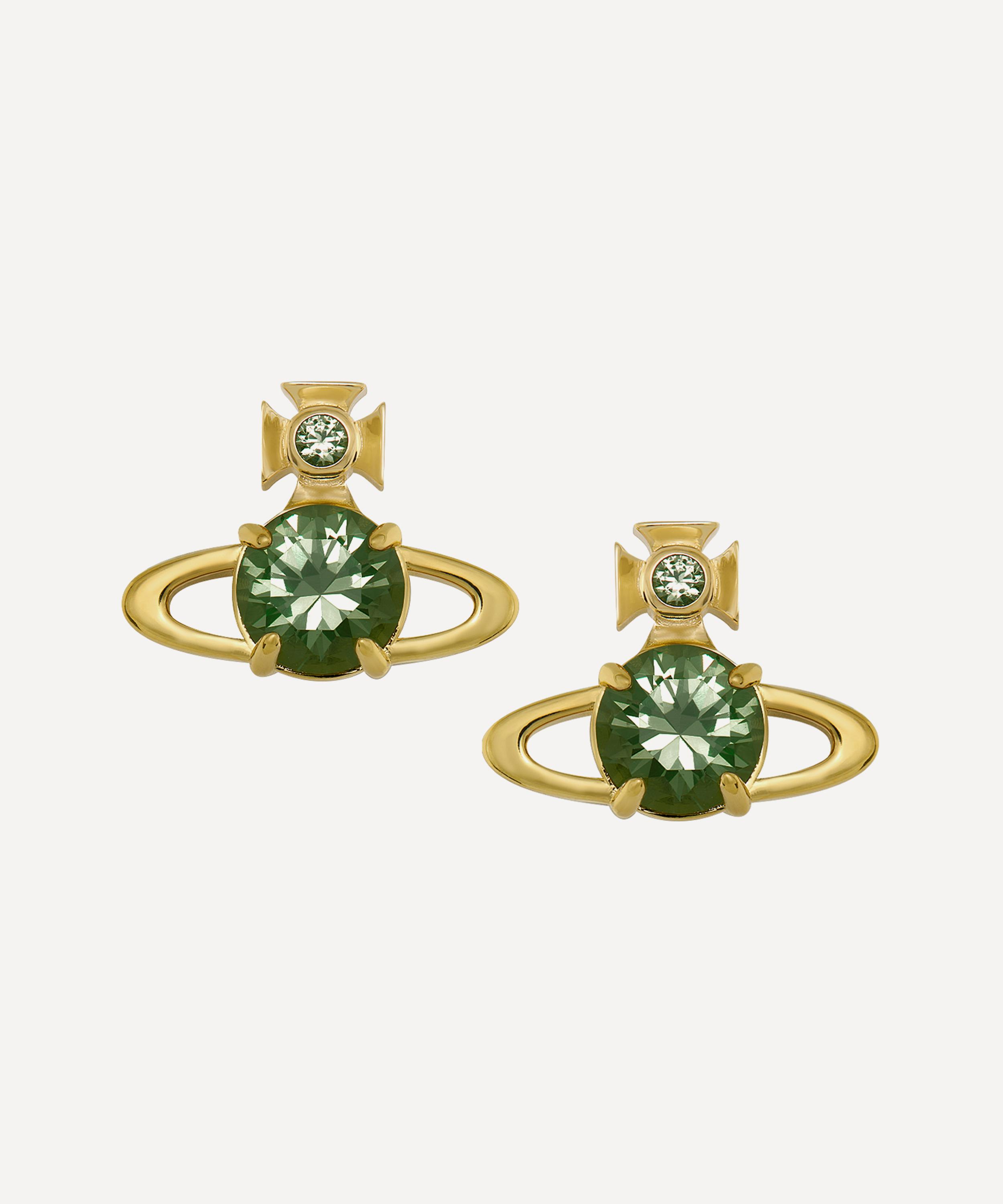 Vivienne Westwood Gold-tone Reina Large Stud Earrings In Gold