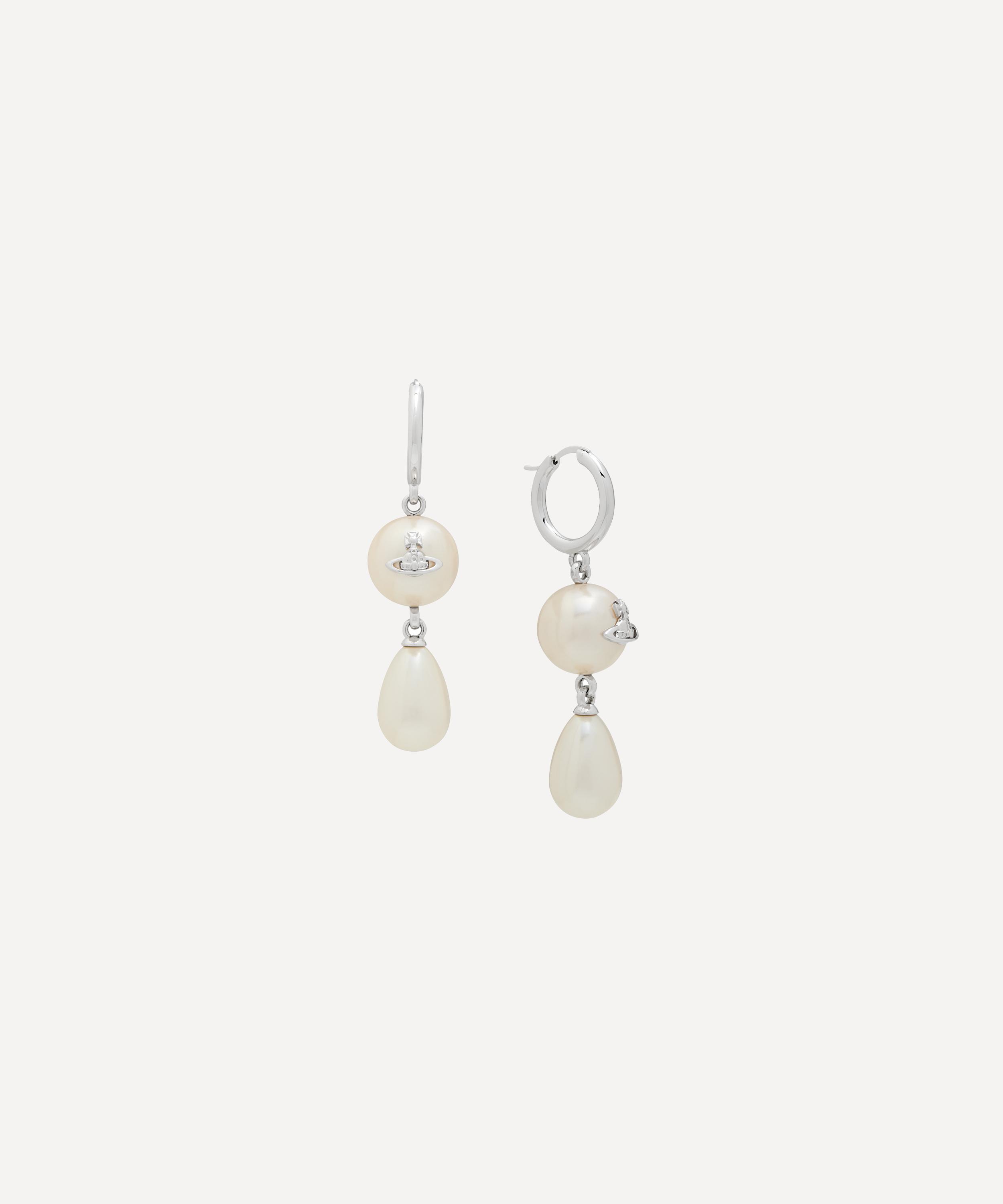 Vivienne Westwood Platinum-tone Martha Drop Earrings In Multi