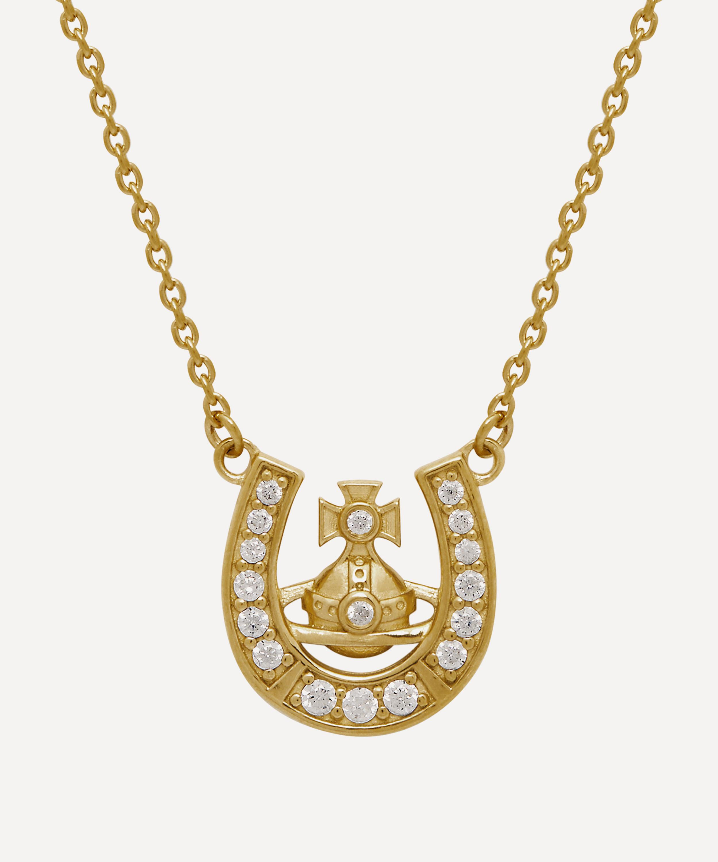 Vivienne Westwood Gold-tone Mare Pendant Necklace In Gold