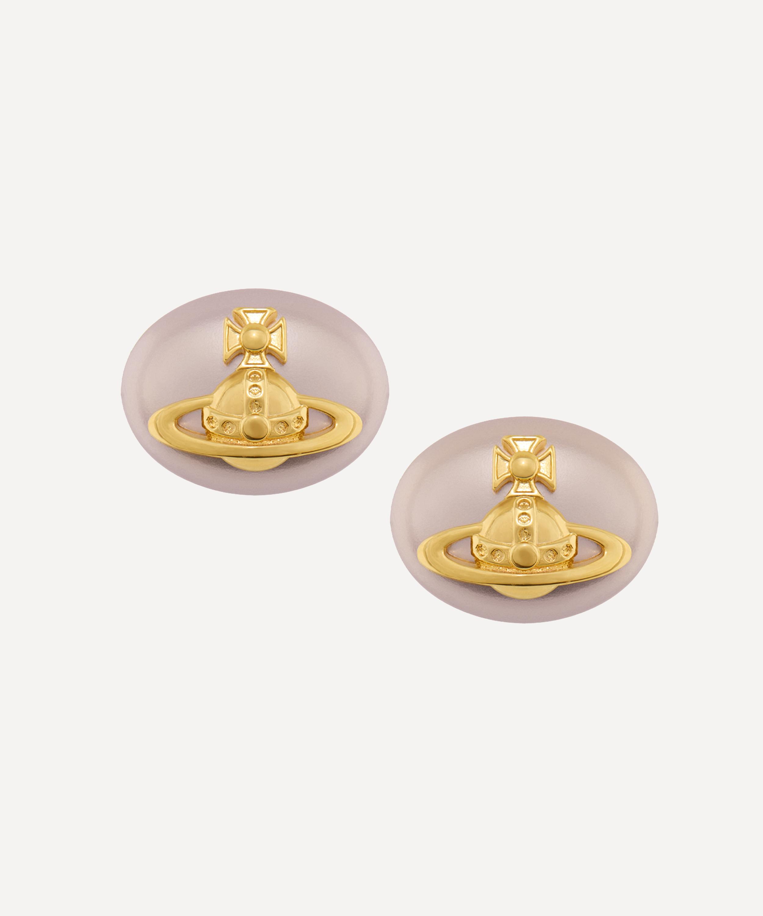 Vivienne Westwood Gold-tone Lavinia Stud Earrings In Gold