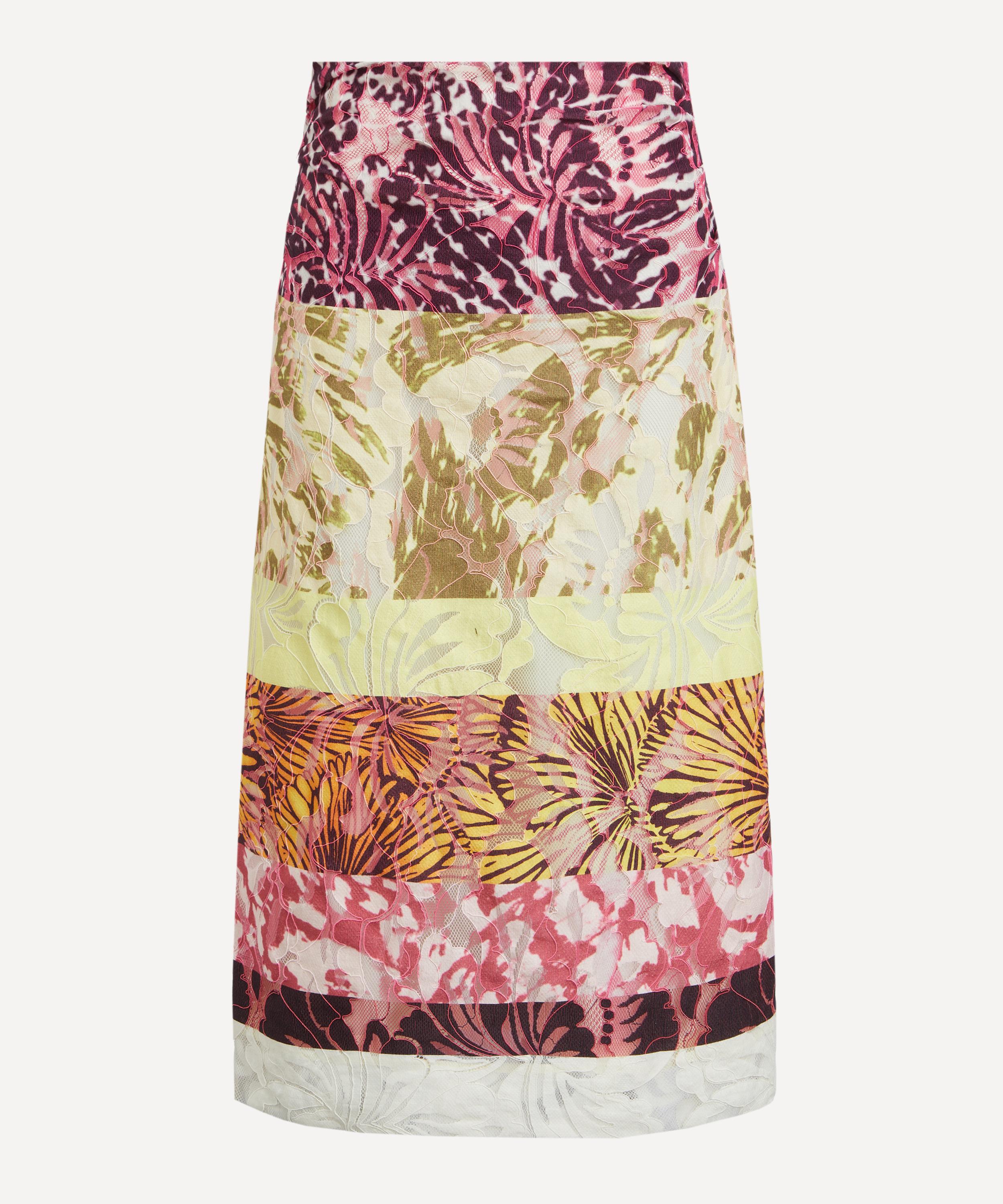 Dries Van Noten Women’s Floral Composition Skirt | Size 6