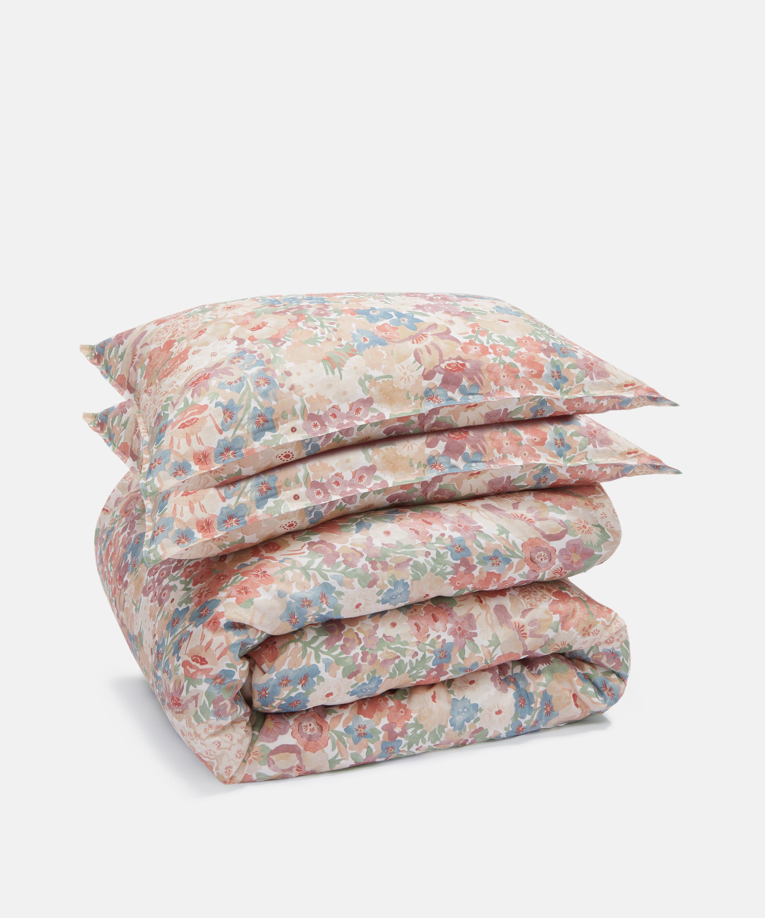 Liberty Watercolour Thorpe Linen Super King Duvet Cover Set
