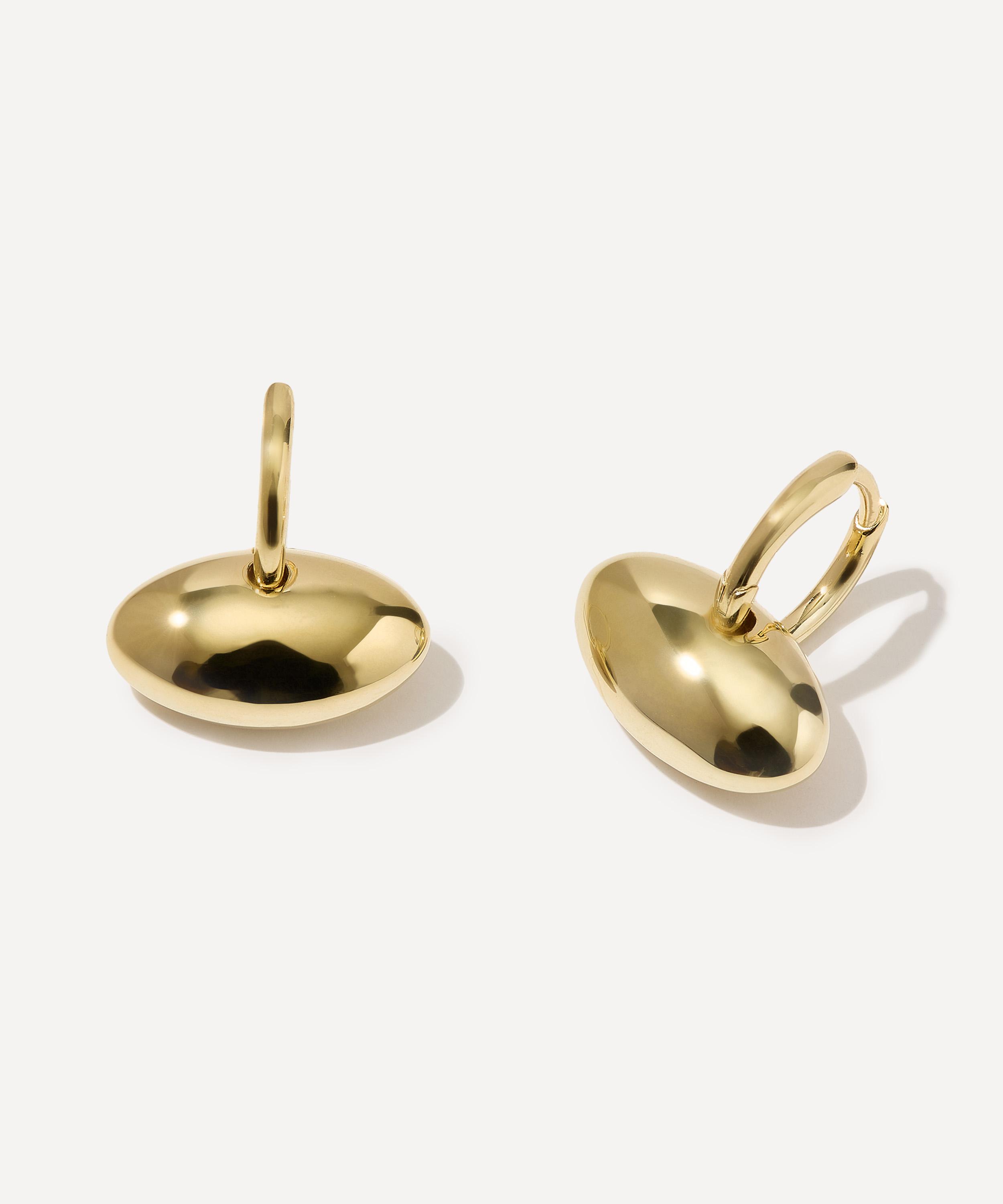 Otiumberg 14ct Gold-plated Vermeil Silver Pebble Stud Earrings