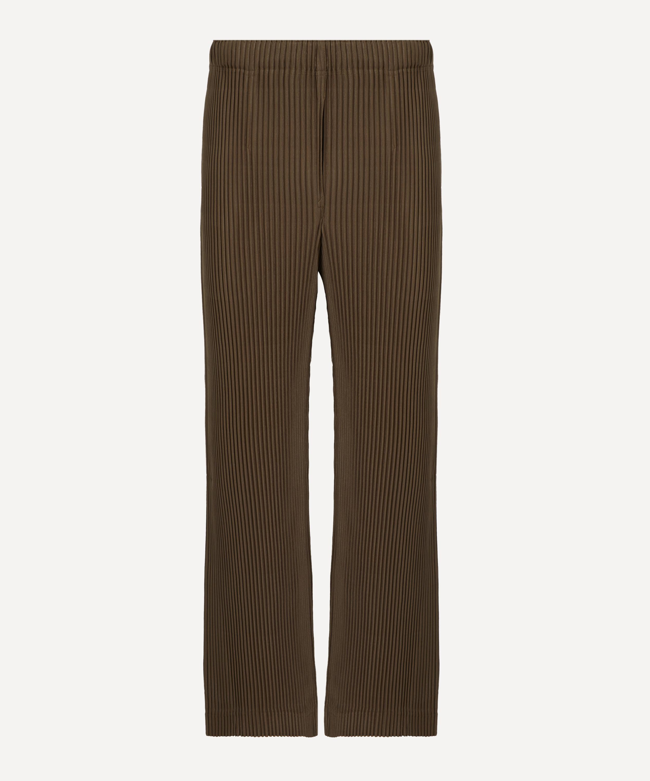 Issey Miyake Brown Pleats Bottoms 3 Trousers In Brown