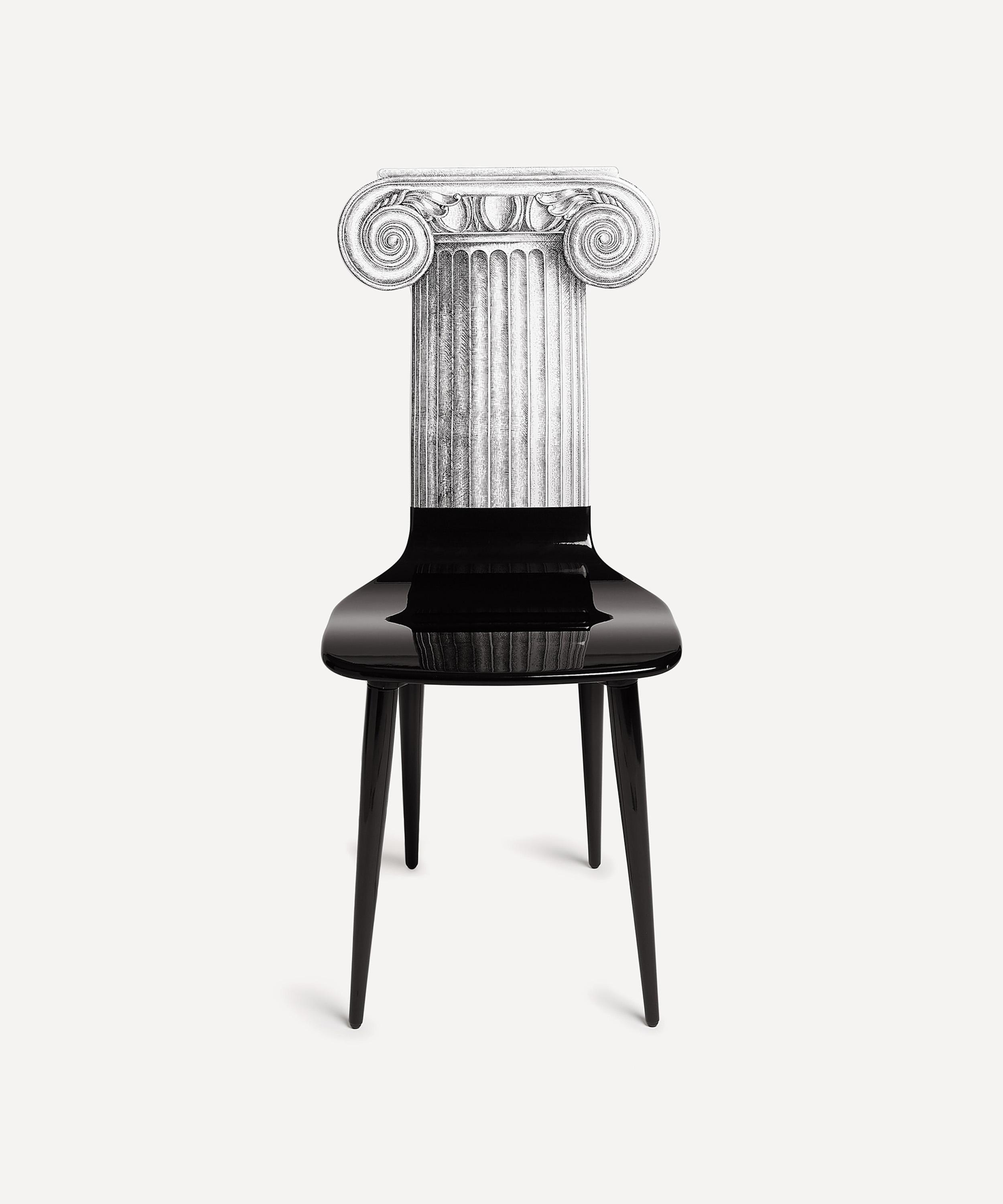Fornasetti Capitello Jornico Chair In Black