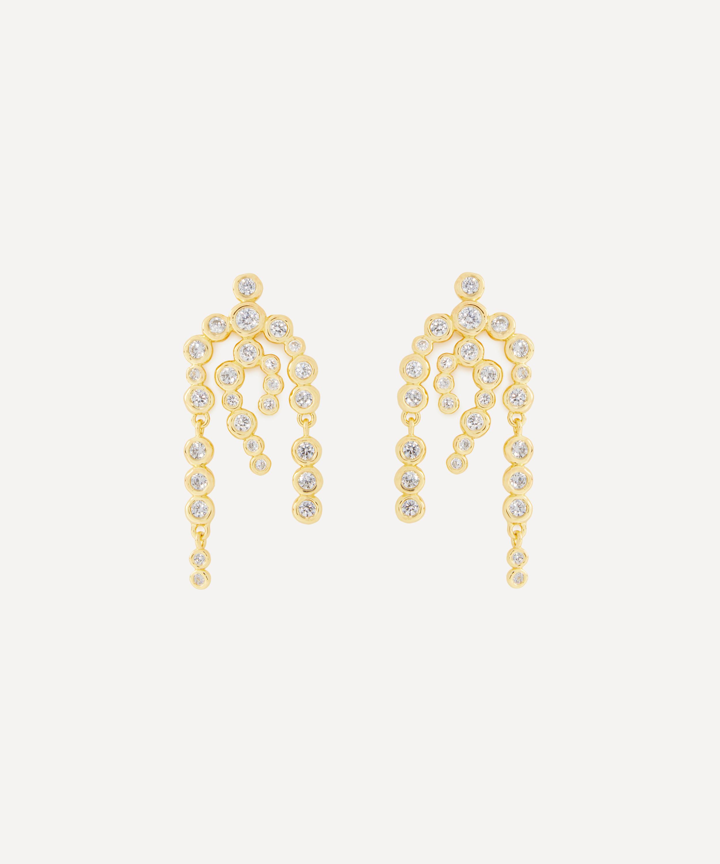 Alexis Bittar 14ct Gold-plated Asterales Chandelier Drop Earrings