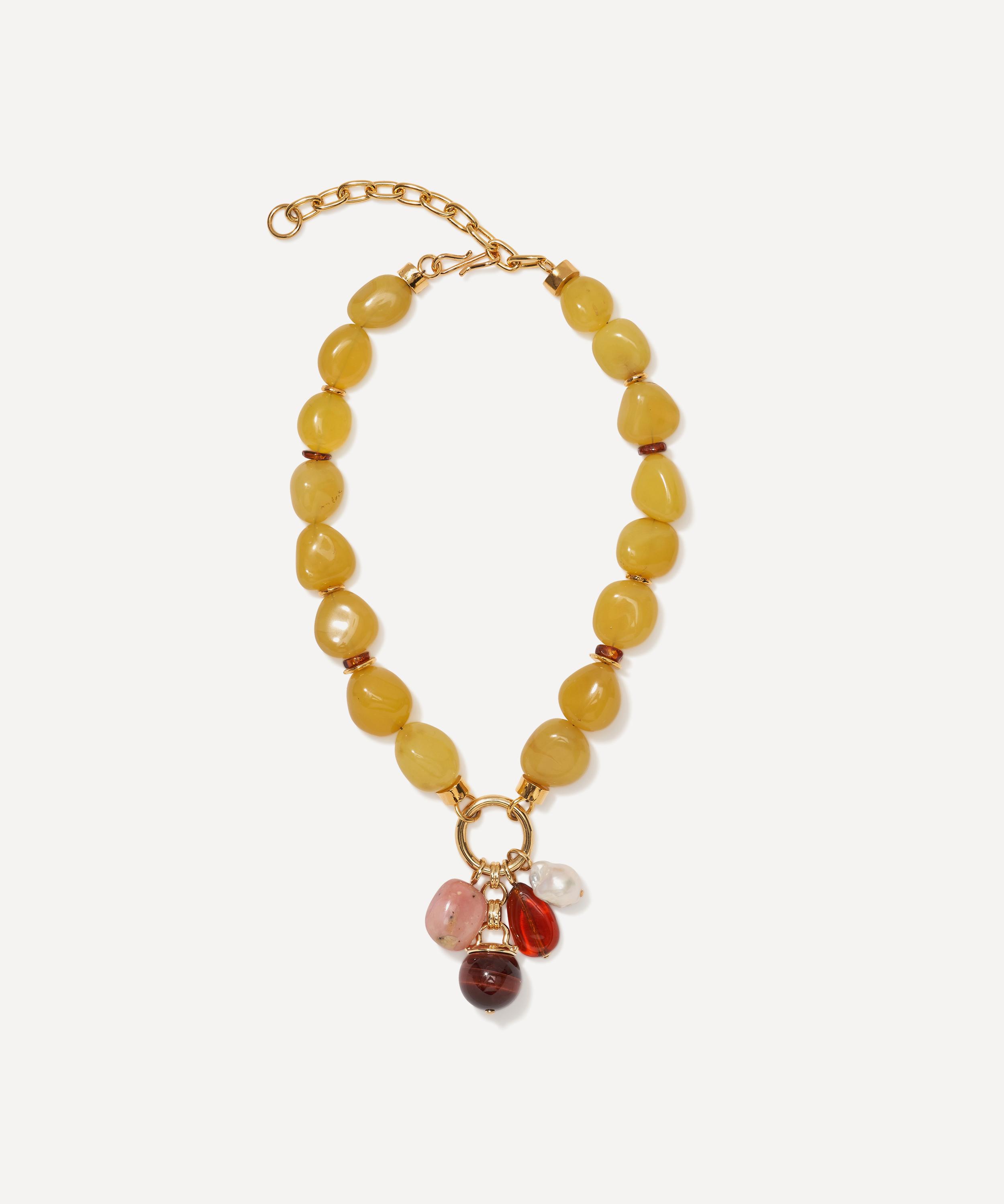 LIZZIE FORTUNATO LIZZIE FORTUNATO GOLD-PLATED CORDOBA CHARM NECKLACE