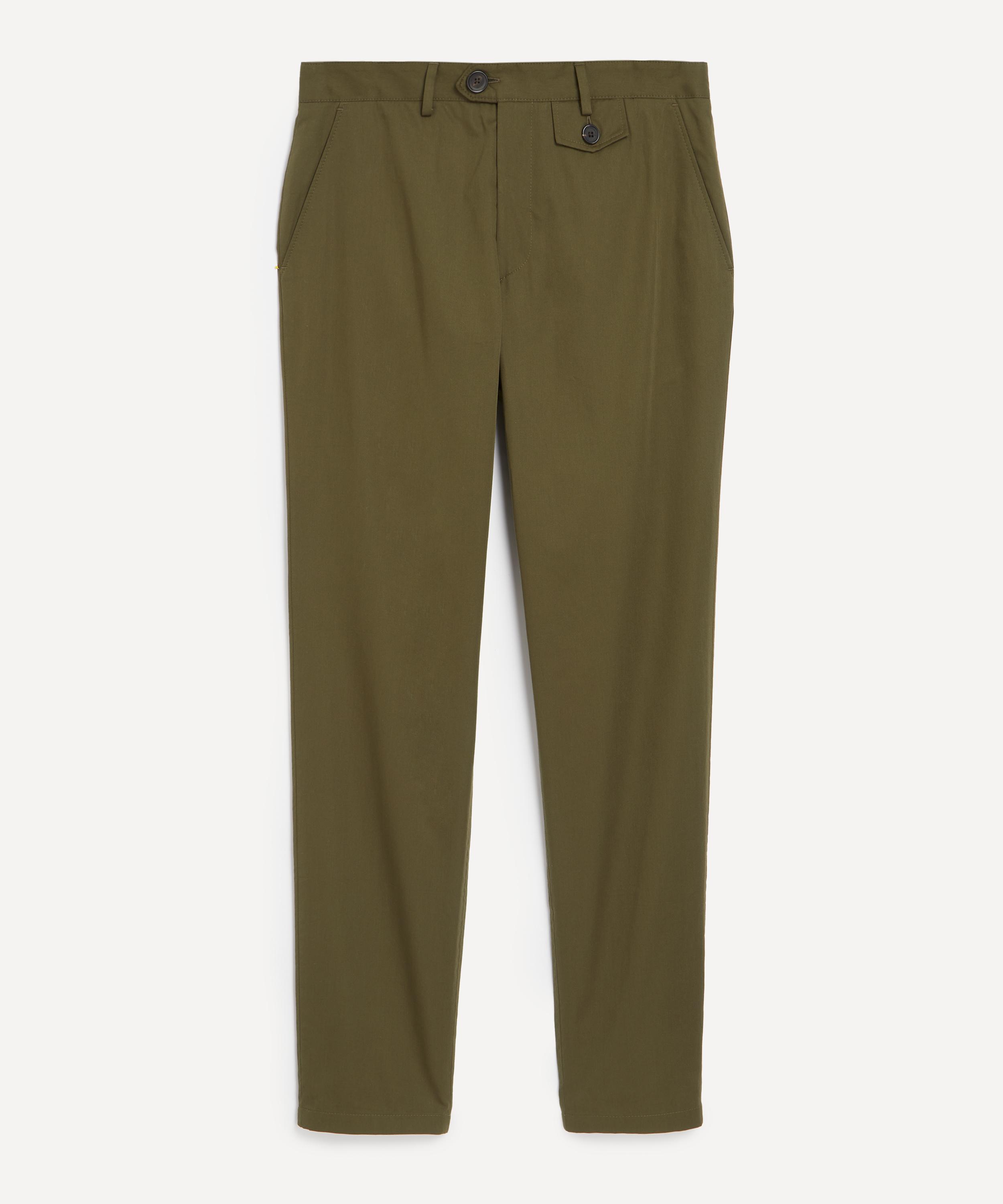 Oliver Spencer Mens Ashdown Green Fishtail Trousers In Green