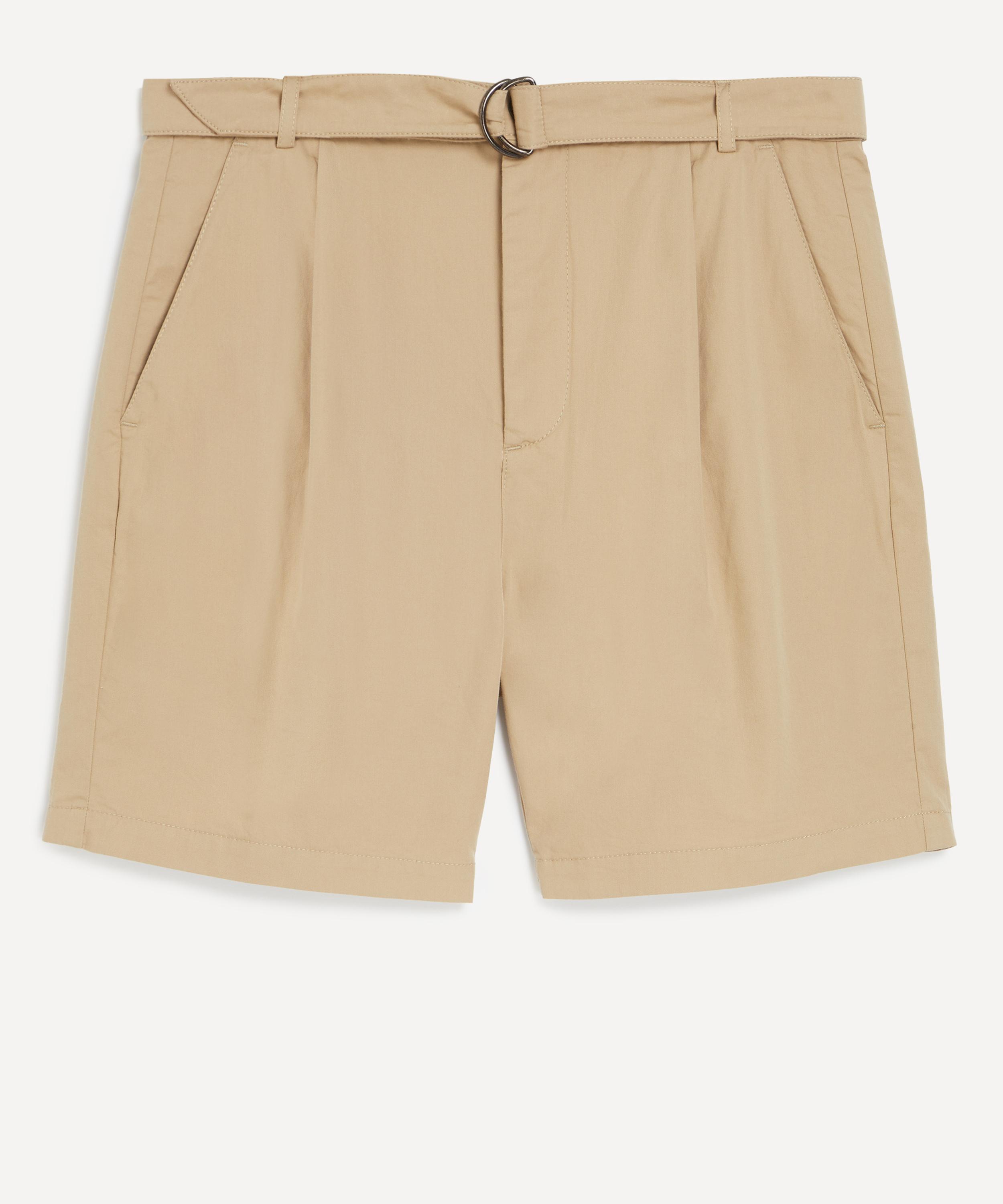 Oliver Spencer Mens Ashdown Belted Shorts In Neutral