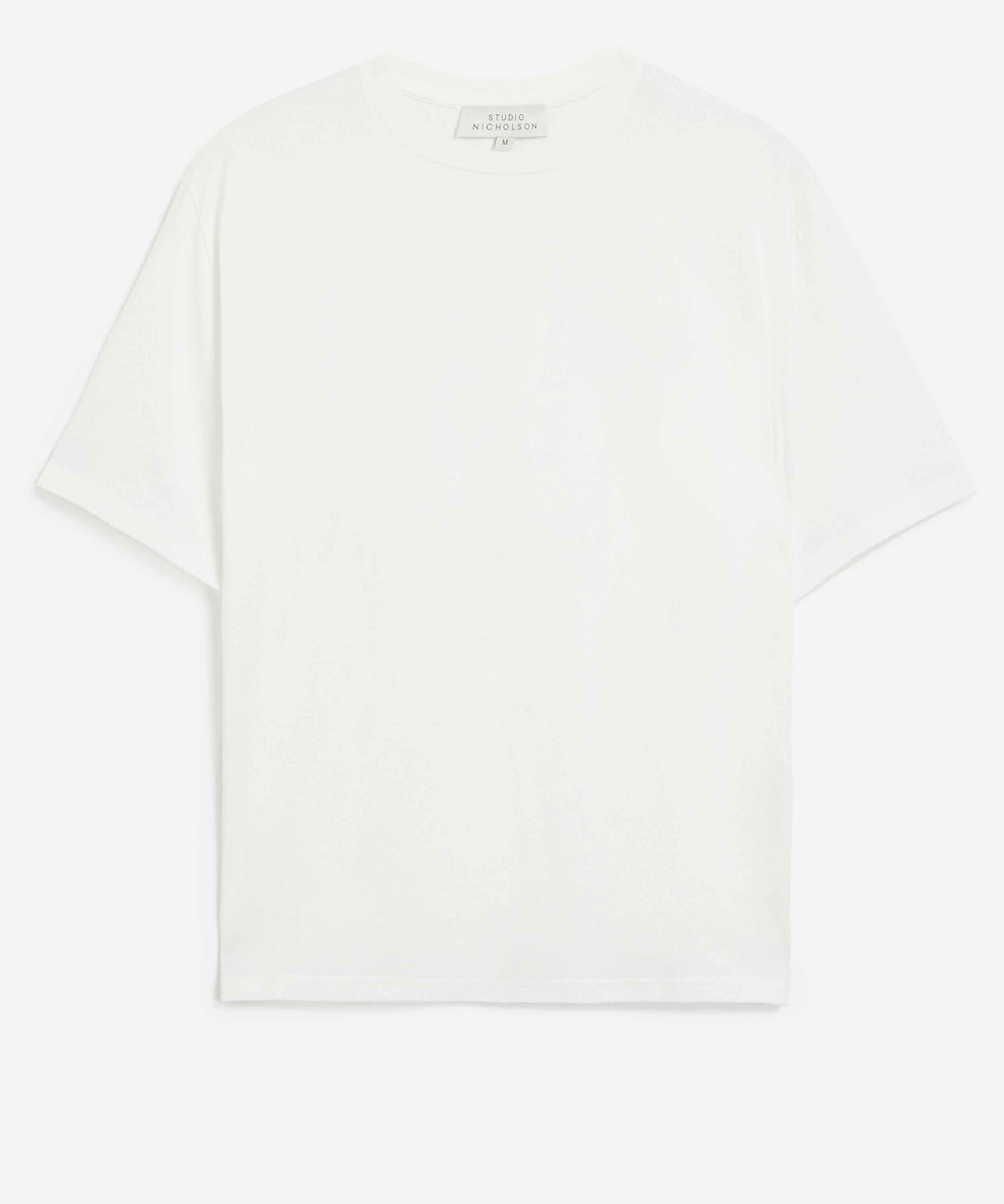 Studio Nicholson Mens Piu Optic White Oversized T-shirt In White
