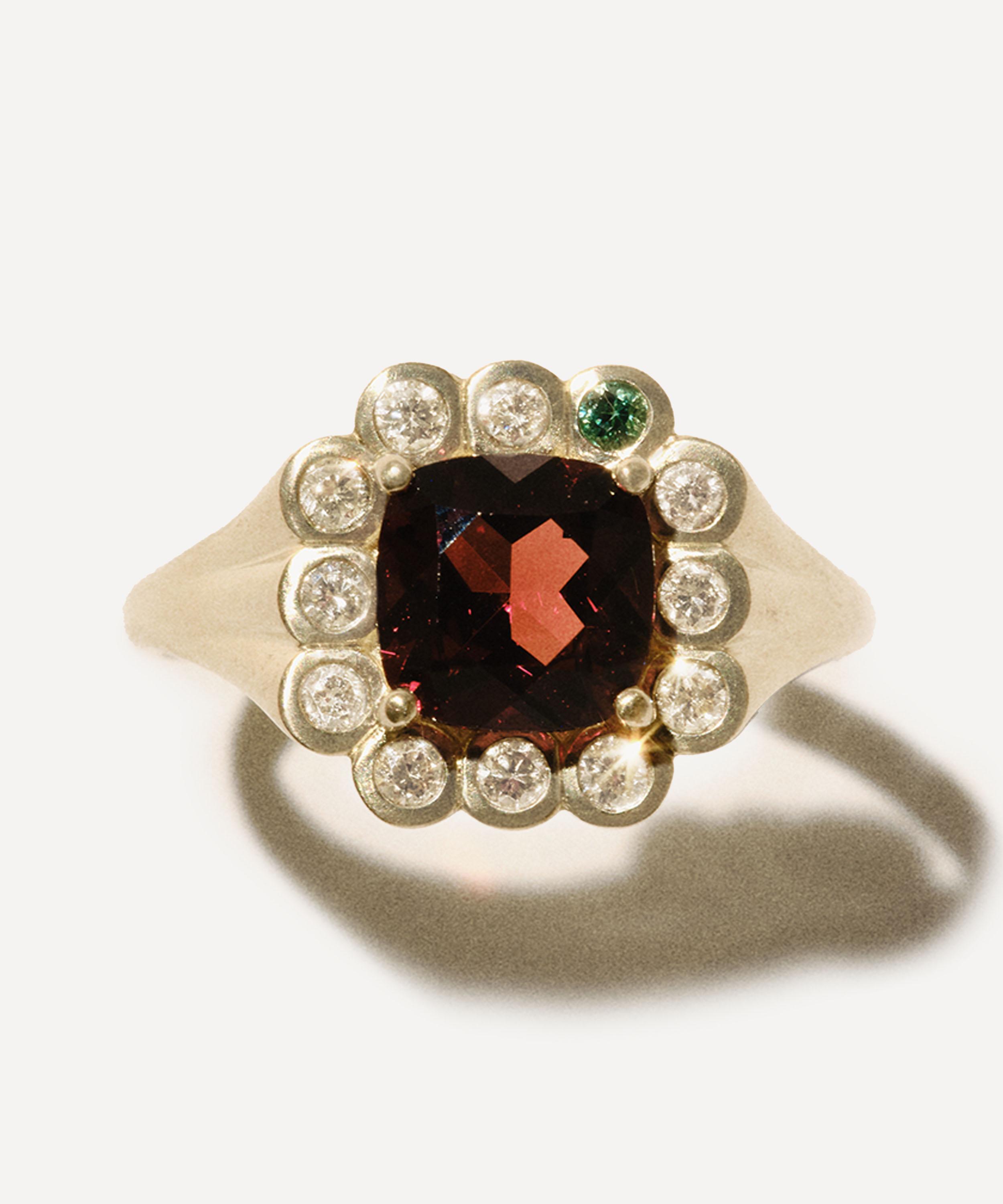 Pascale Monvoisin 9ct Gold Robin No 1 Garnet Ring
