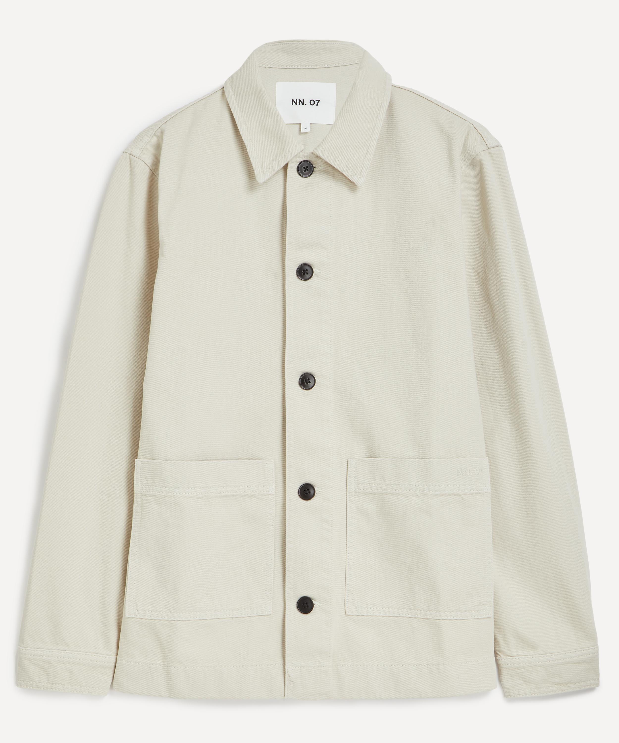 Nn07 Mens Ollie Workwear Overshirt In Neutral