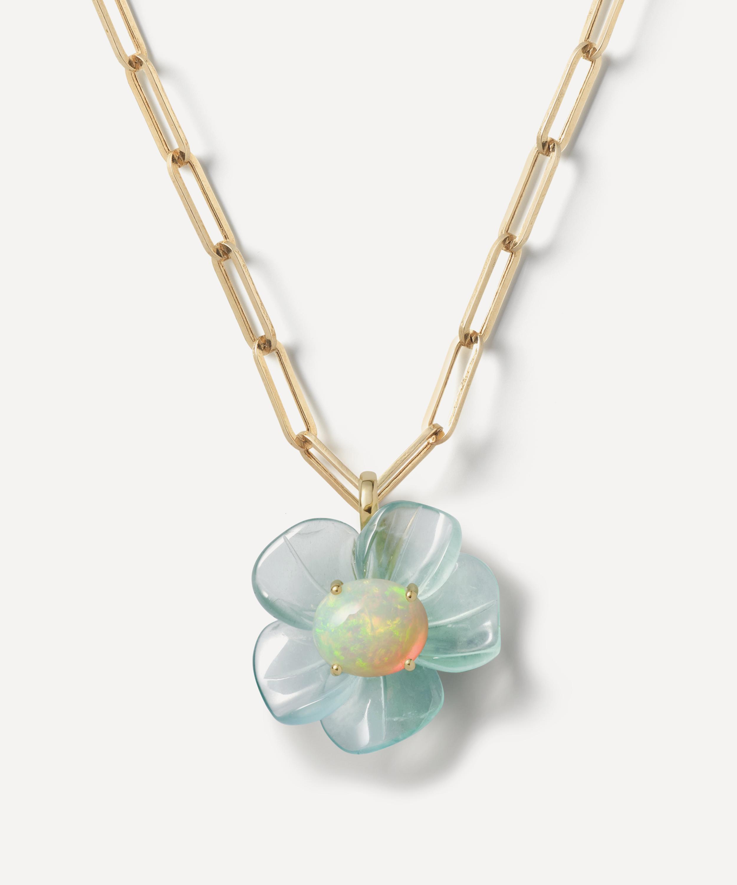Sophie Joanne 14ct Gold Big Island Flower Pendant
