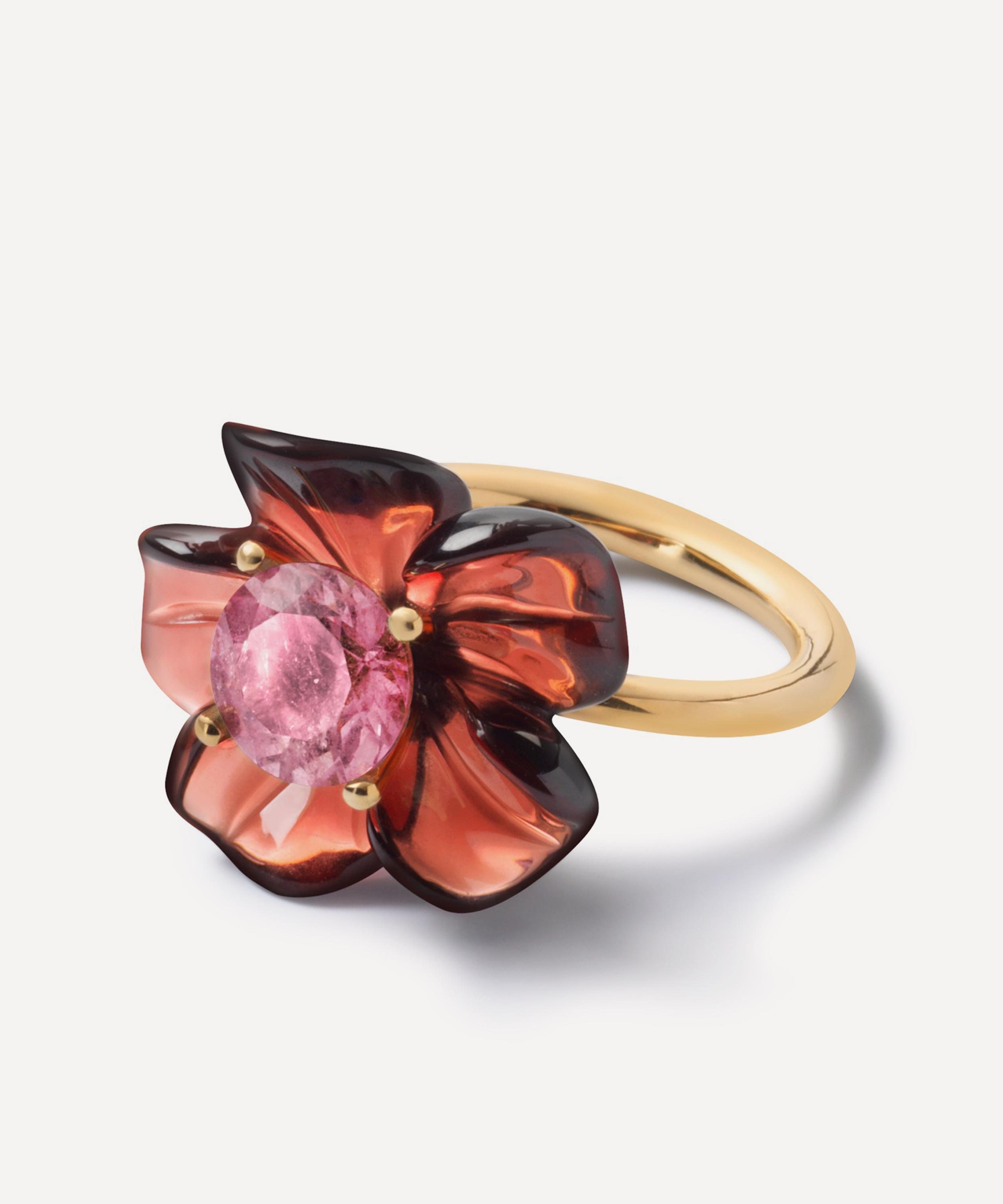 Sophie Joanne 14ct Gold Big Island Flower Ring