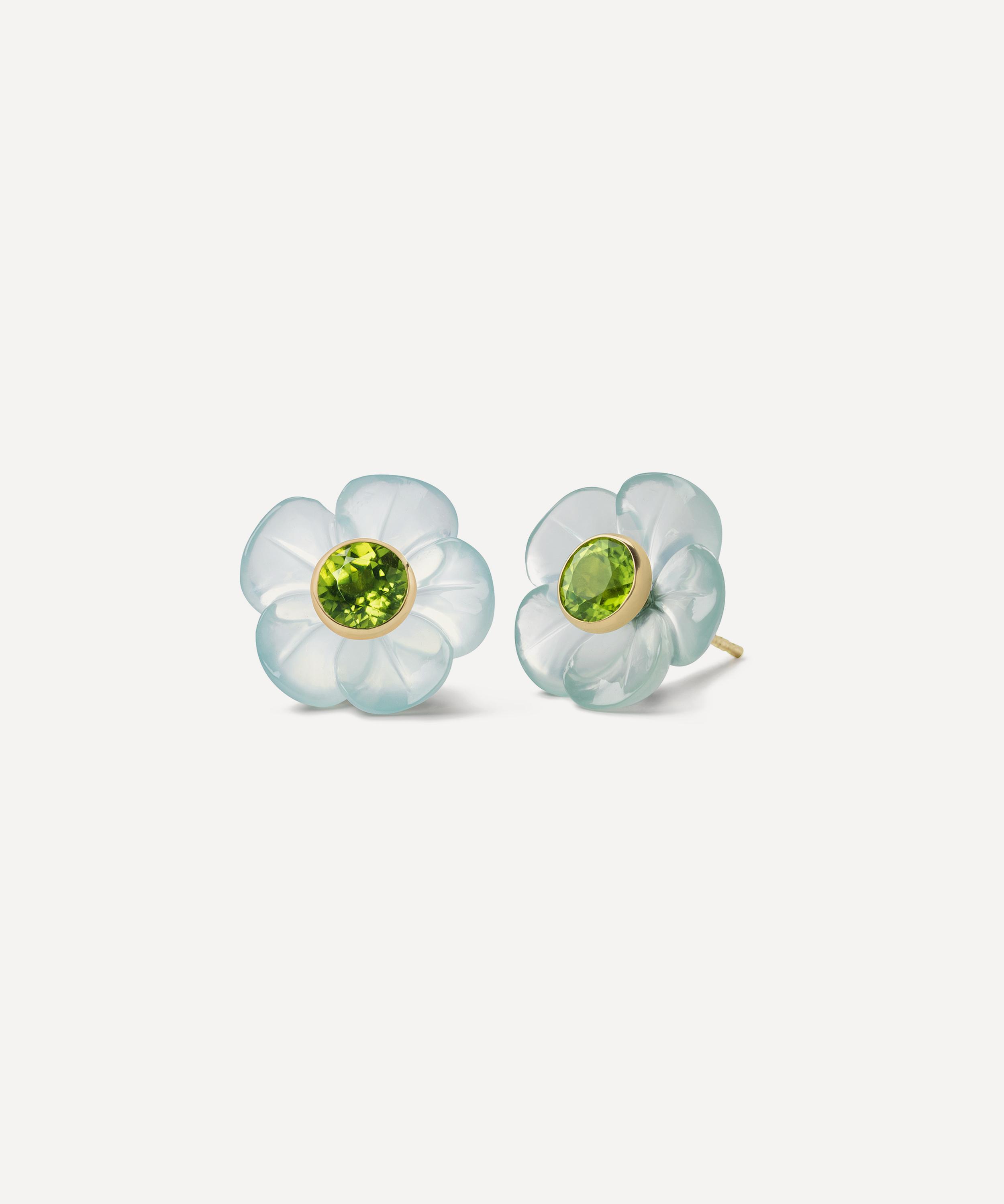 Sophie Joanne 14ct Gold Island Flower Stud Earrings