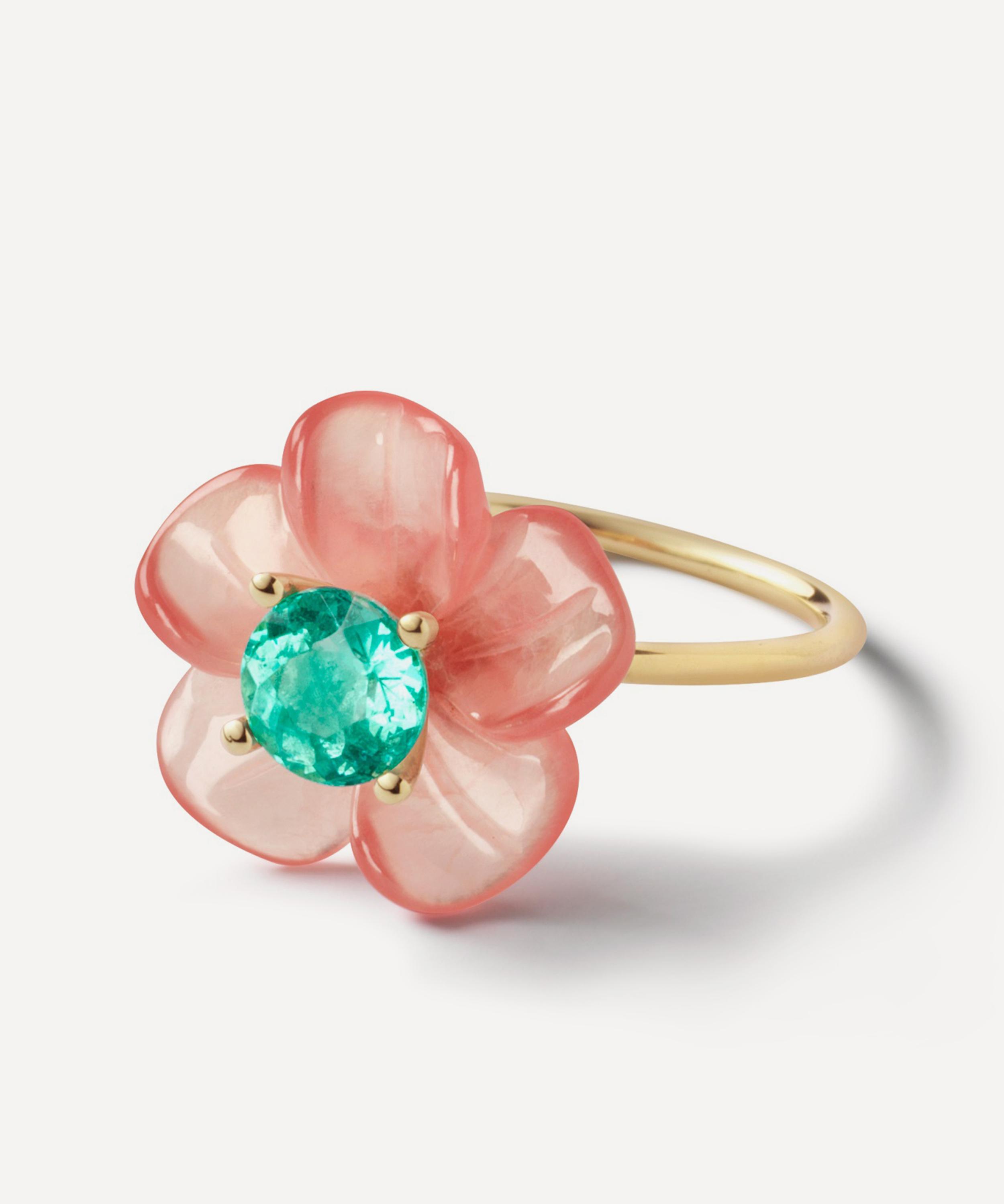 Sophie Joanne 14ct Gold Small Island Flower Ring