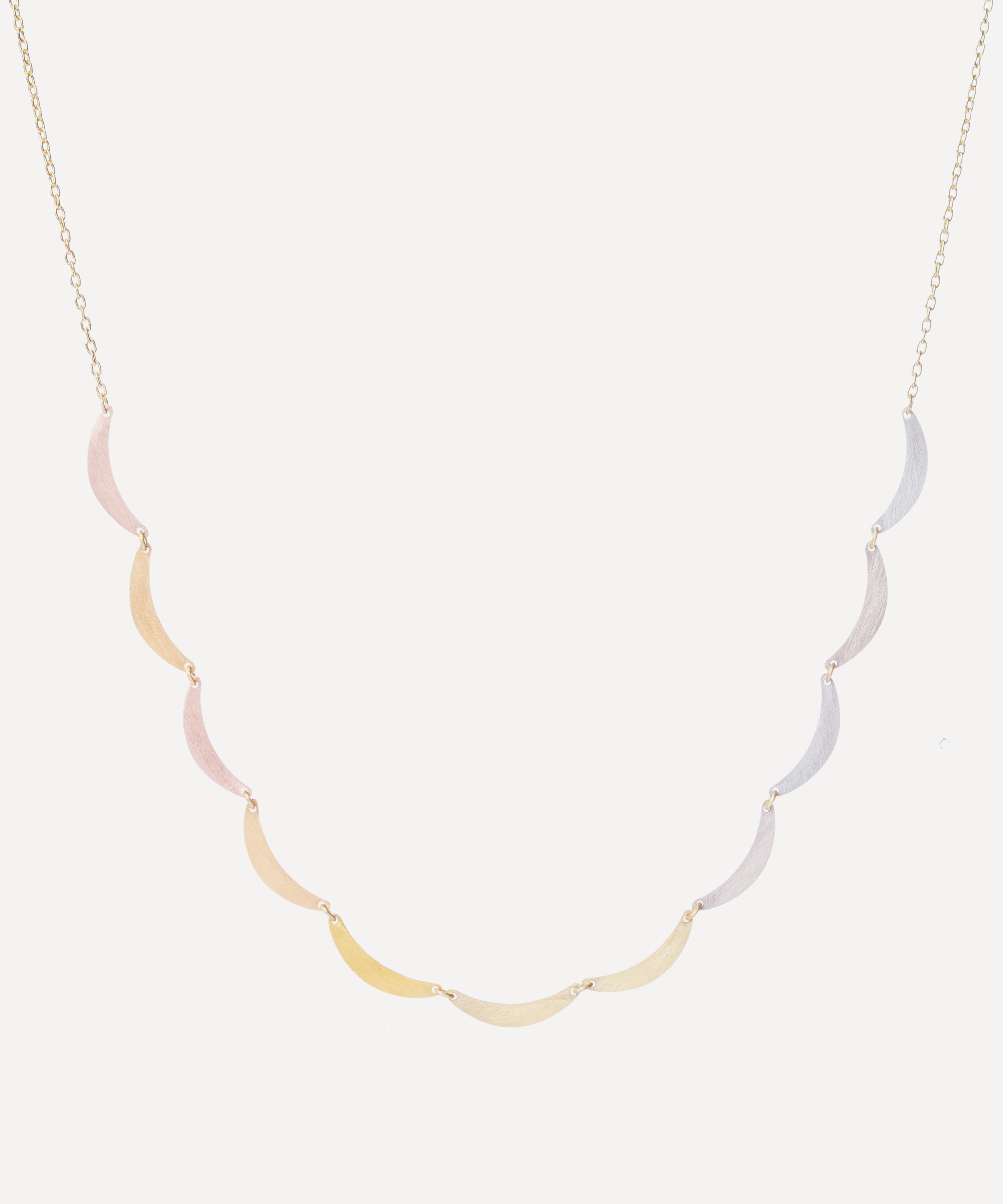 SIA TAYLOR SIA TAYLOR 18CT-24CT GOLD SUNSET CLOUD ARC NECKLACE 
