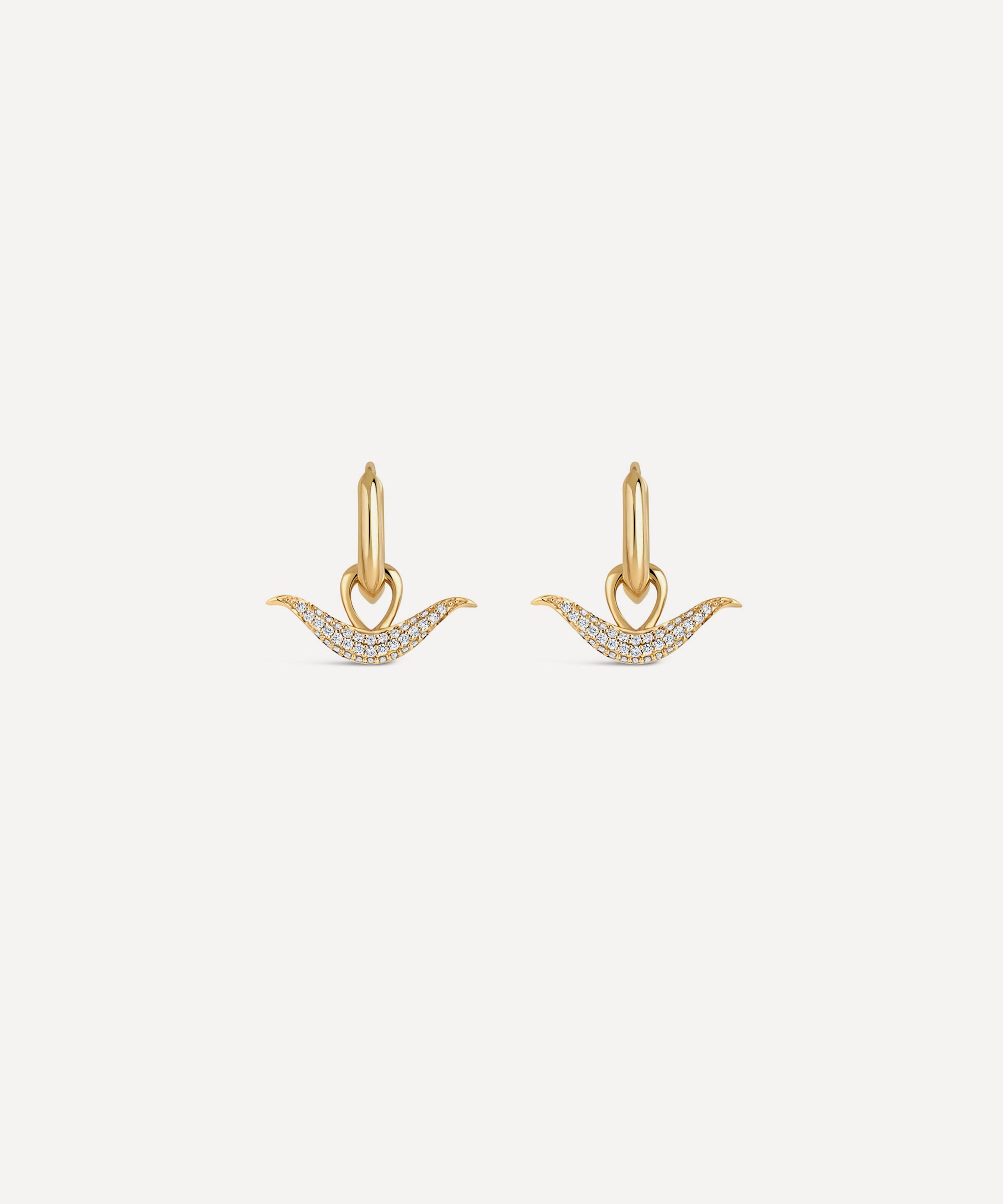 Dinny Hall 9ct Gold Toro Diamond Drop Earrings