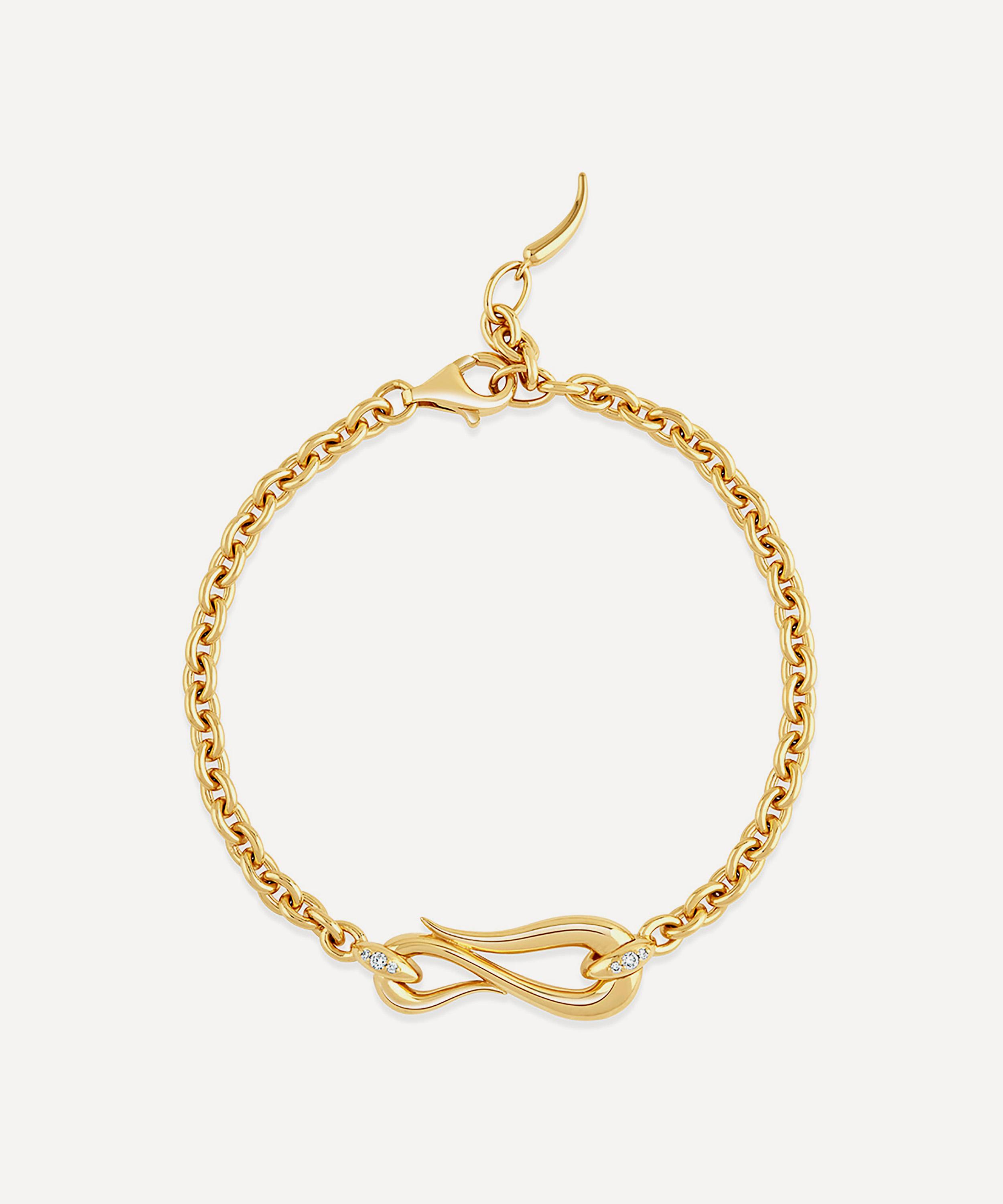 Dinny Hall Gold-plated Vermeil Silver Toro Lasso Diamond Bracelet