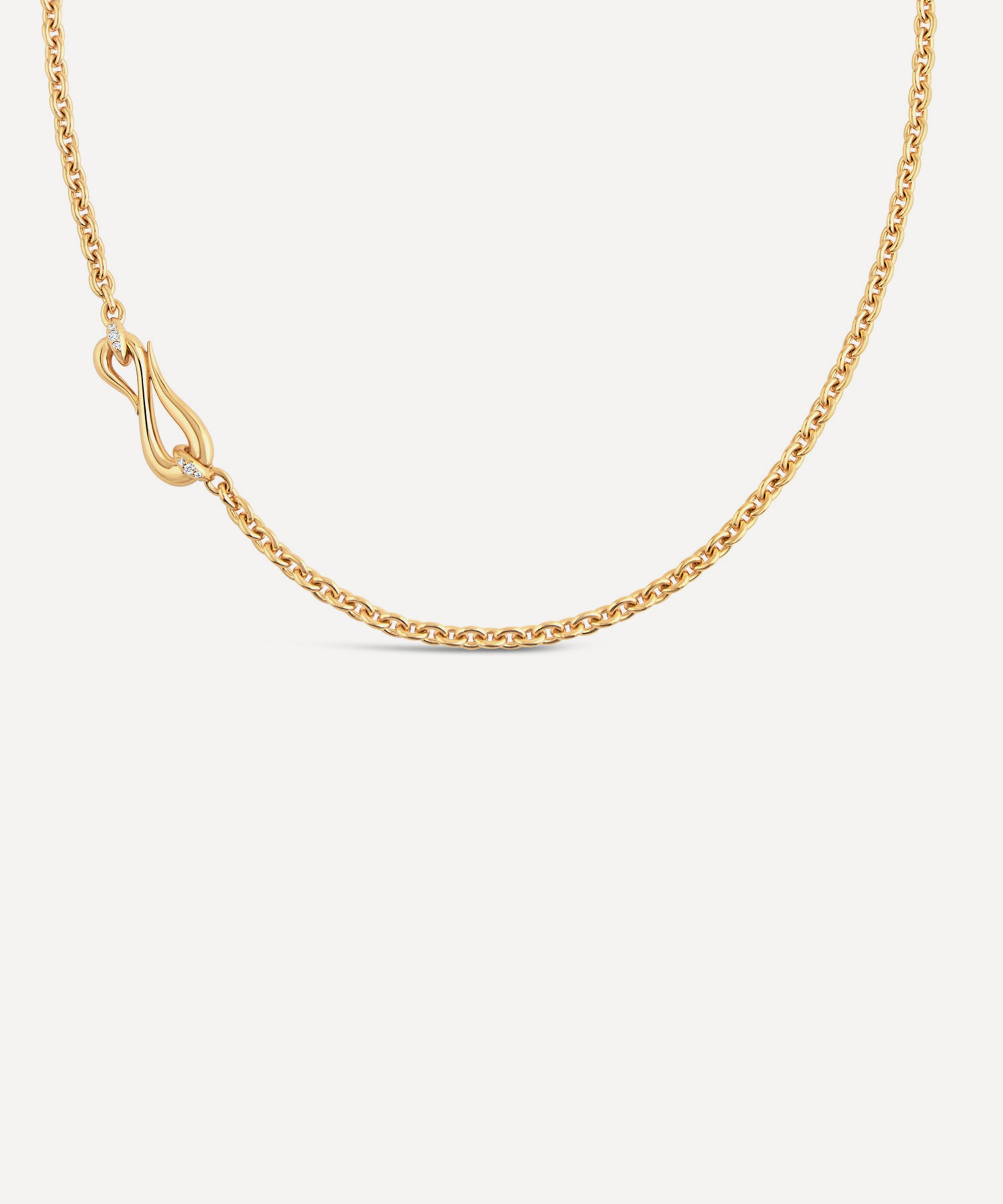 Dinny Hall Gold-plated Vermeil Silver Toro Lasso Diamond Necklace