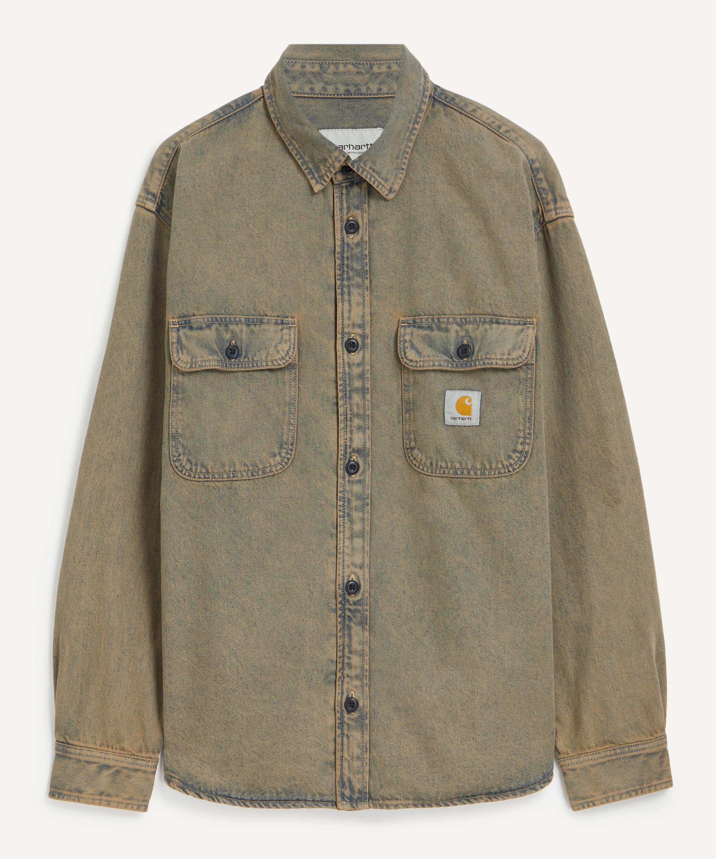 Carhartt Wip Mens Tigan Denim Shirt Jacket In Gray
