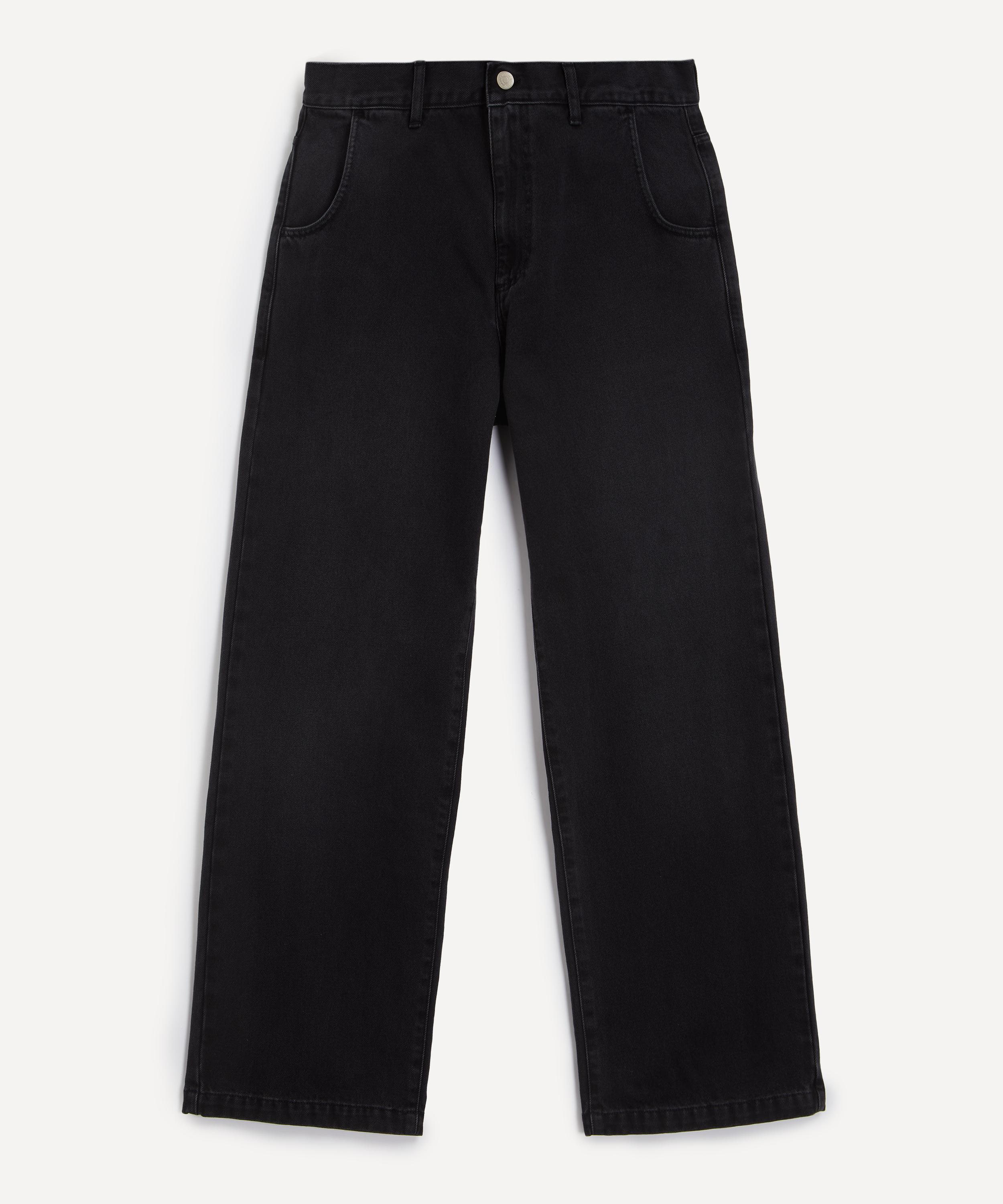 Mfpen Mens Straight Cut Jeans In Faded Black In Black