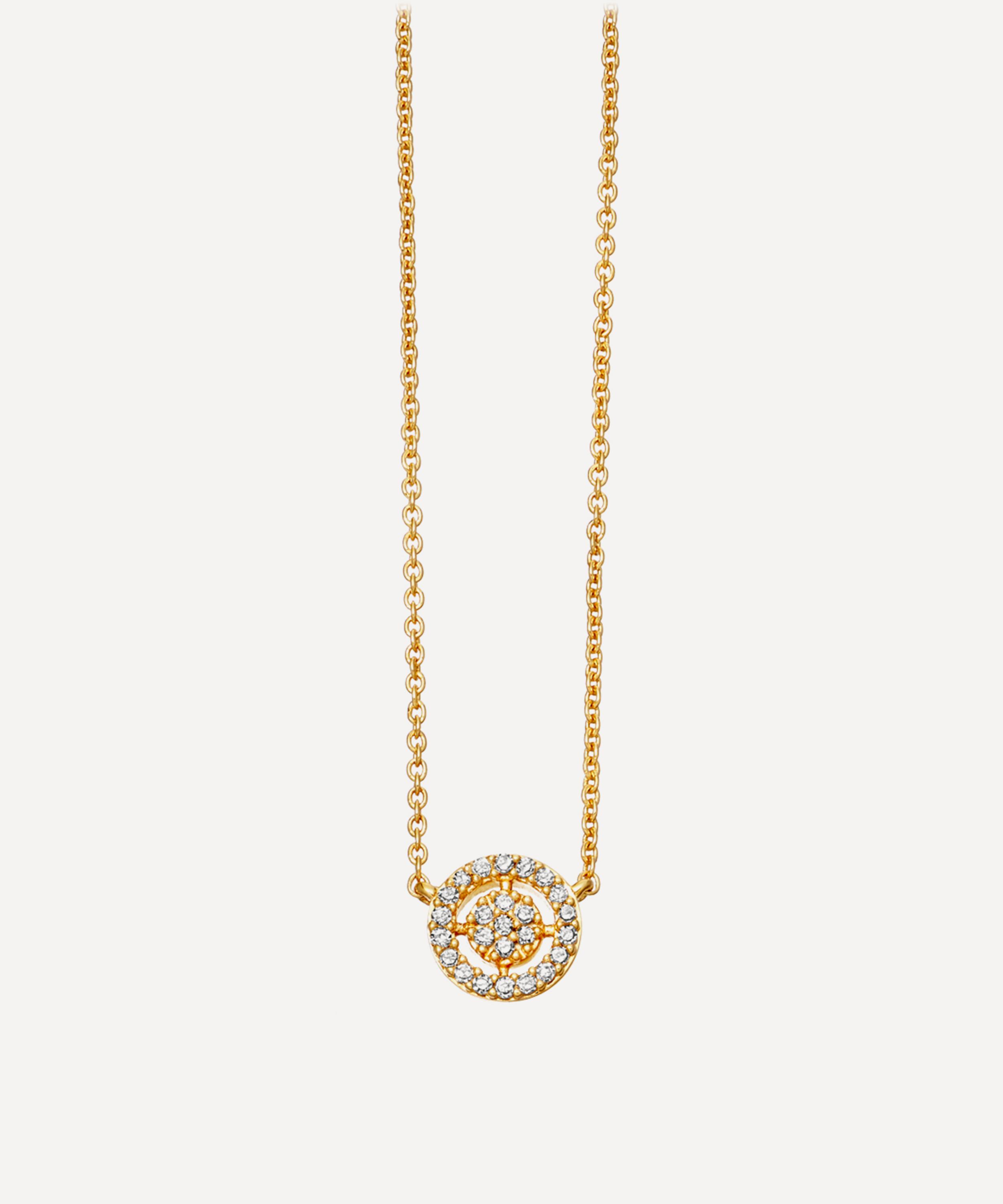 Astley Clarke 14ct Gold Icon Aura Pendant Necklace