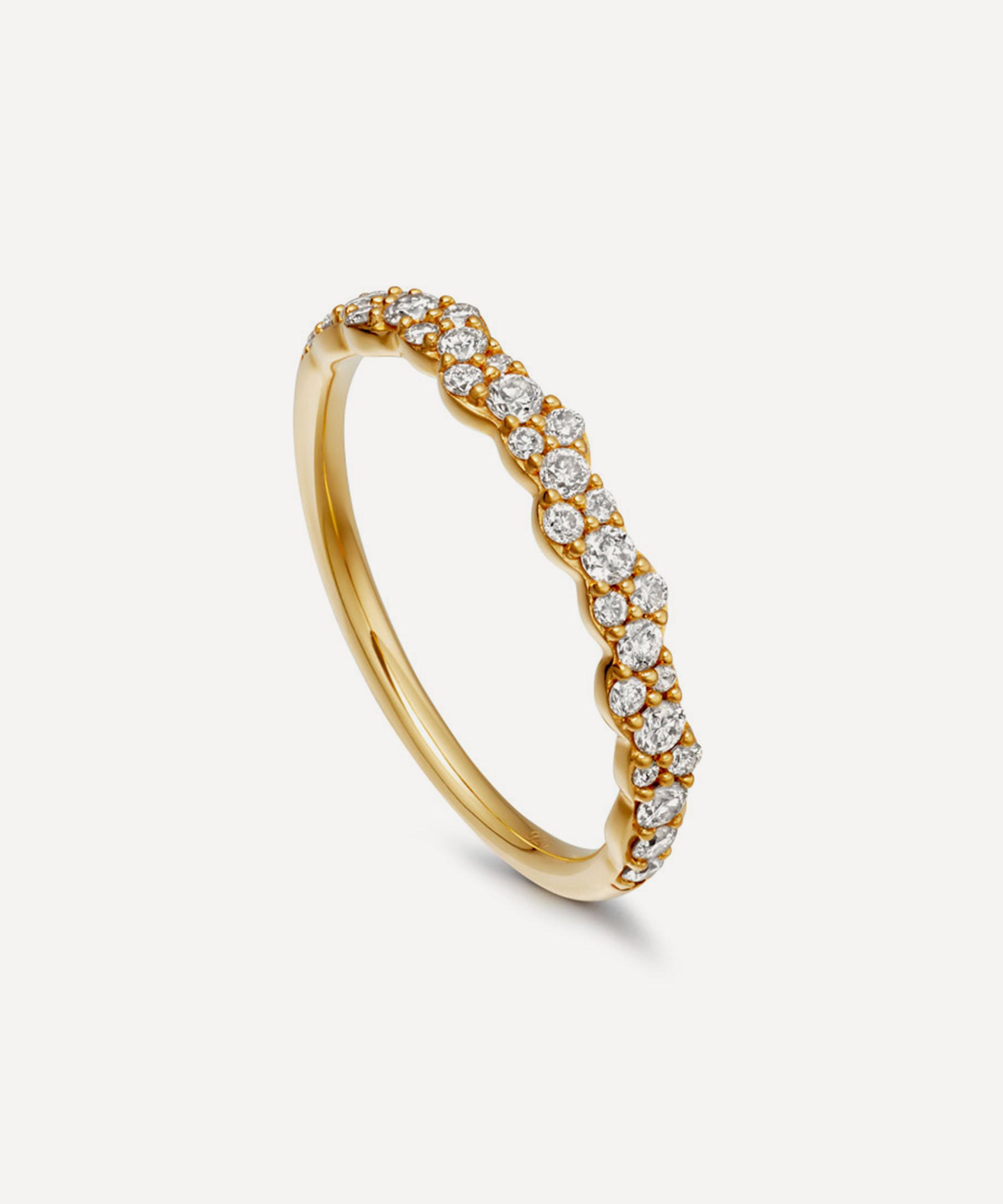 Astley Clarke 14ct Gold Interstellar Linia Diamond Ring