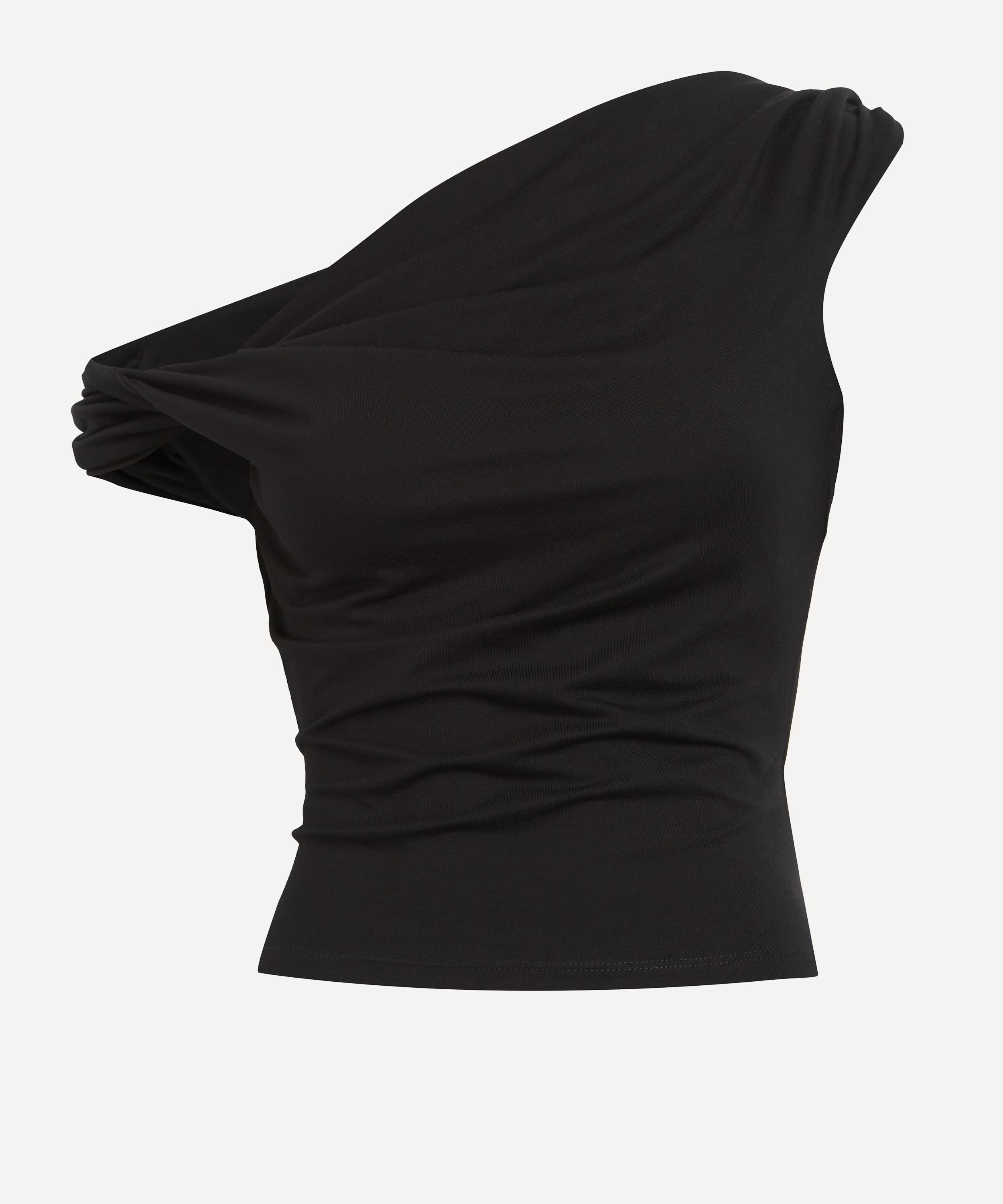 Reformation Women's Cello Black Knit Top
