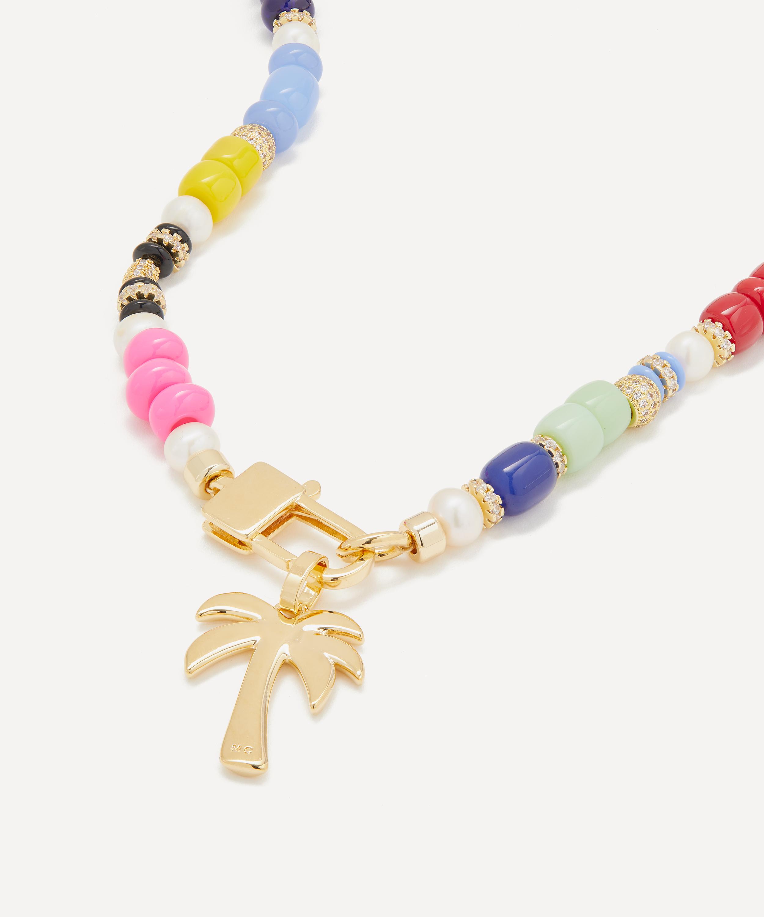 Martha Calvo 14ct Gold-plated Tropics Bead Necklace In Gold