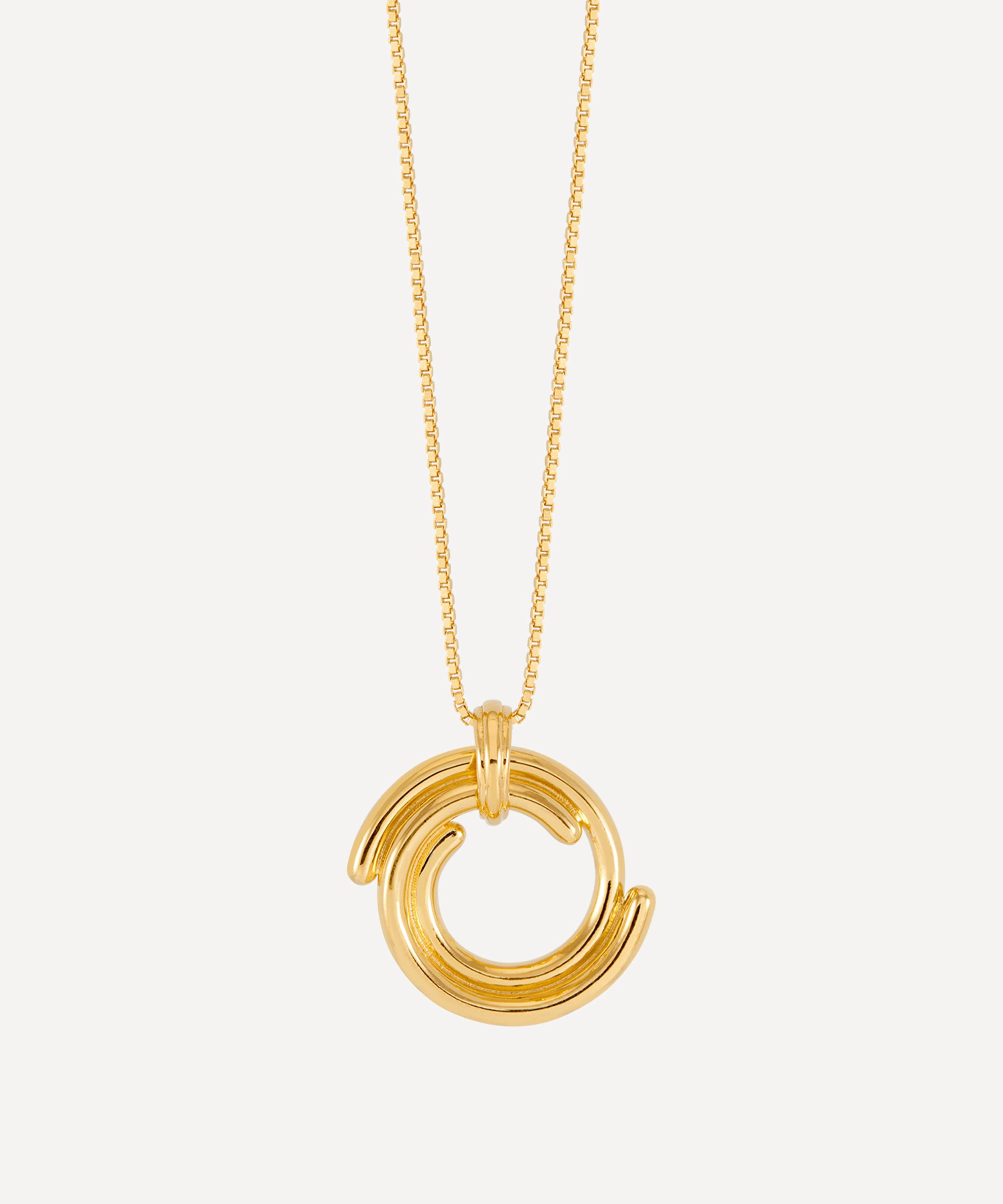 Rachel Jackson 18ct Gold-plated Evolve Pendant Necklace