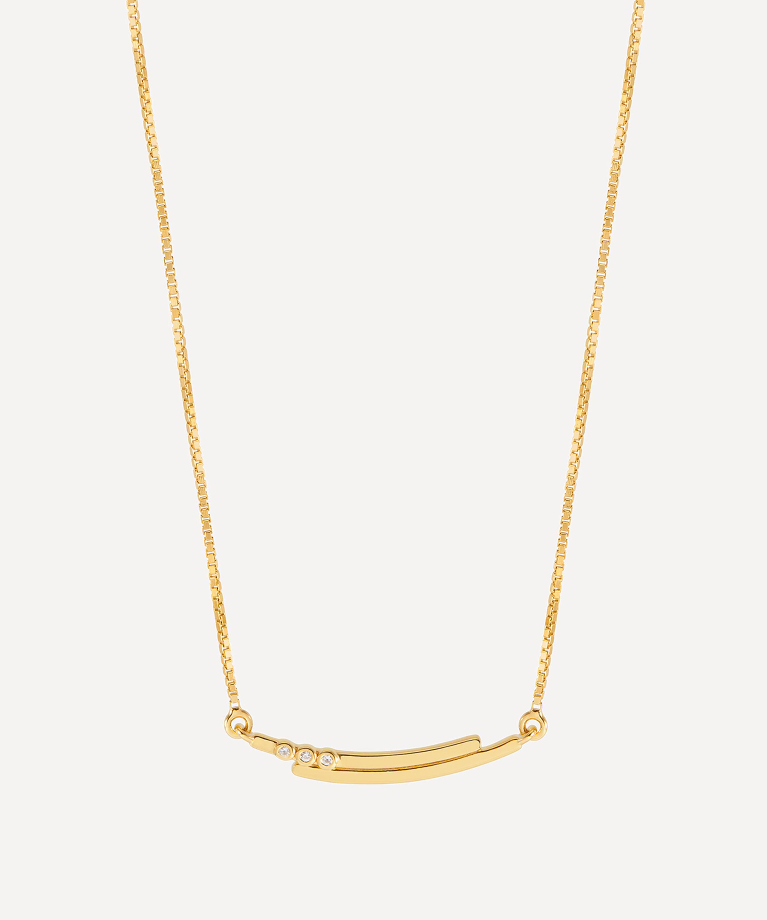 Rachel Jackson 18ct Gold-plated Lifestream Chain Necklace In Gold