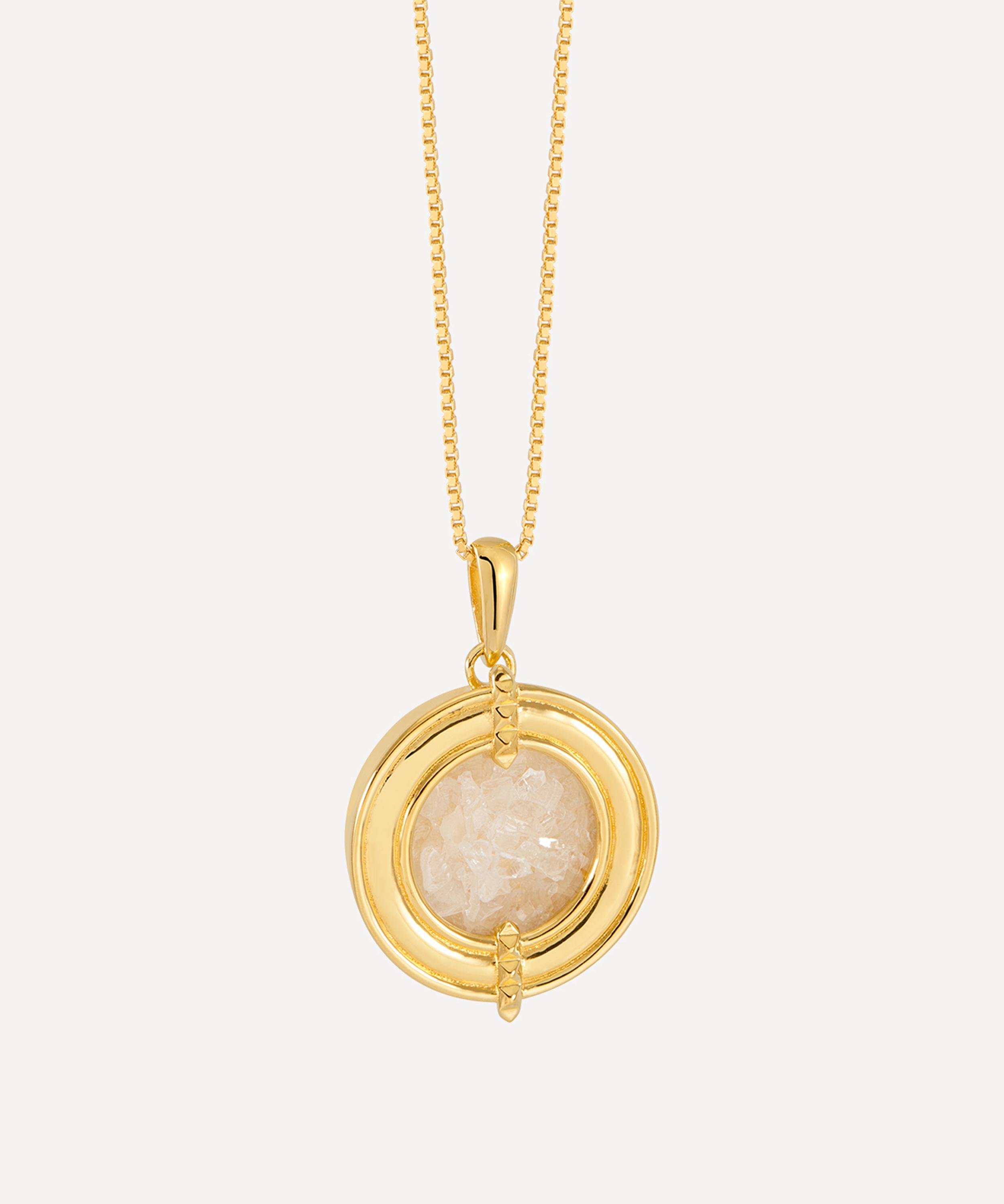 Rachel Jackson 18ct Gold-plated Evolve Amulet Pendant Necklace