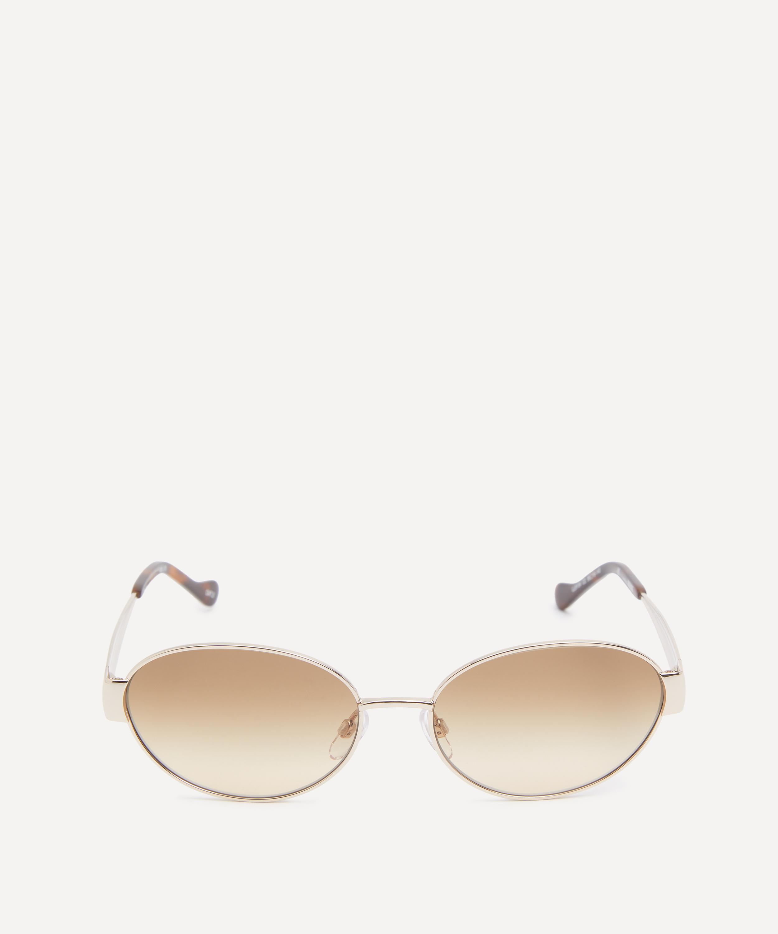 Liberty Women's Oval Sunglasses In Metallic