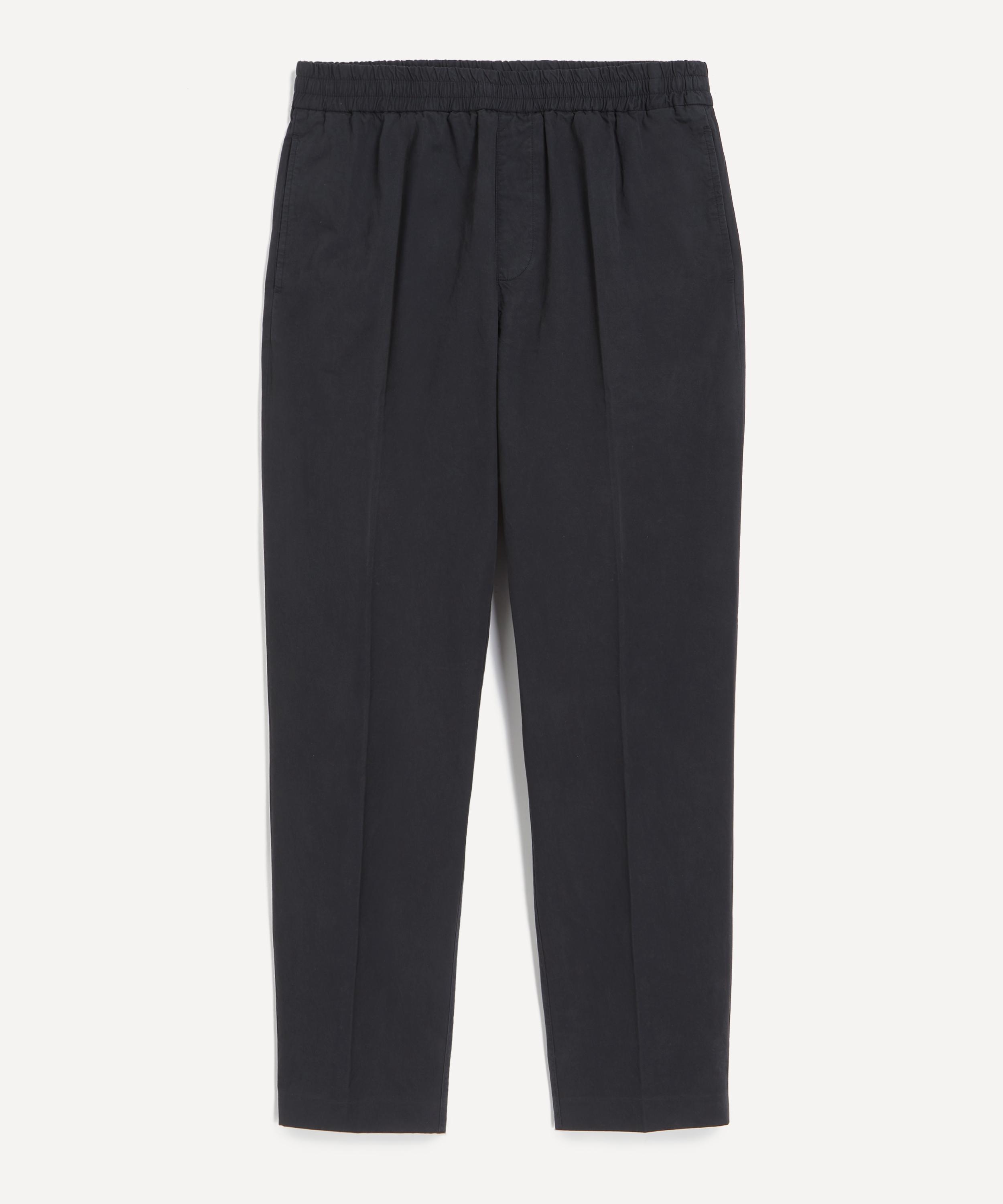 Apc A.p.c. Mens Black Pieter Sporty Cotton Trousers In Black