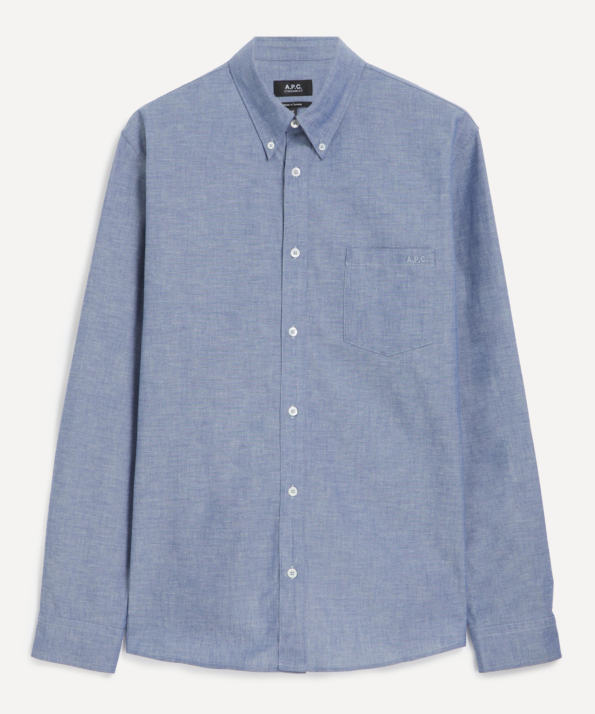 Apc Shirt A. P.c. Men Color Indigo In Blue
