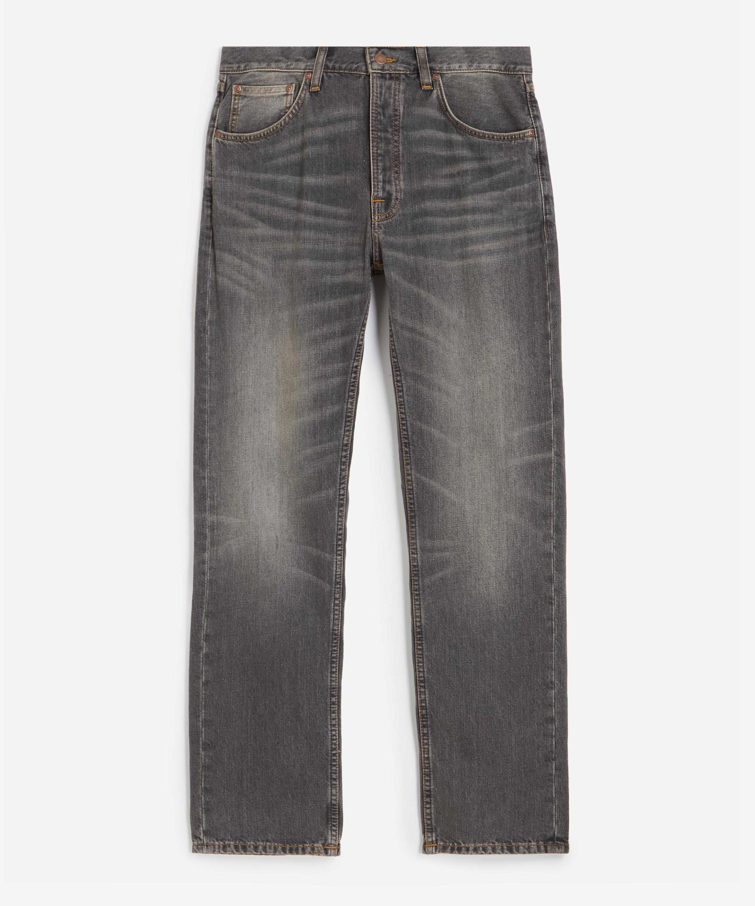 Nudie Jeans Mens Rad Rufus Jeans In Grey Crosshatch In Gray