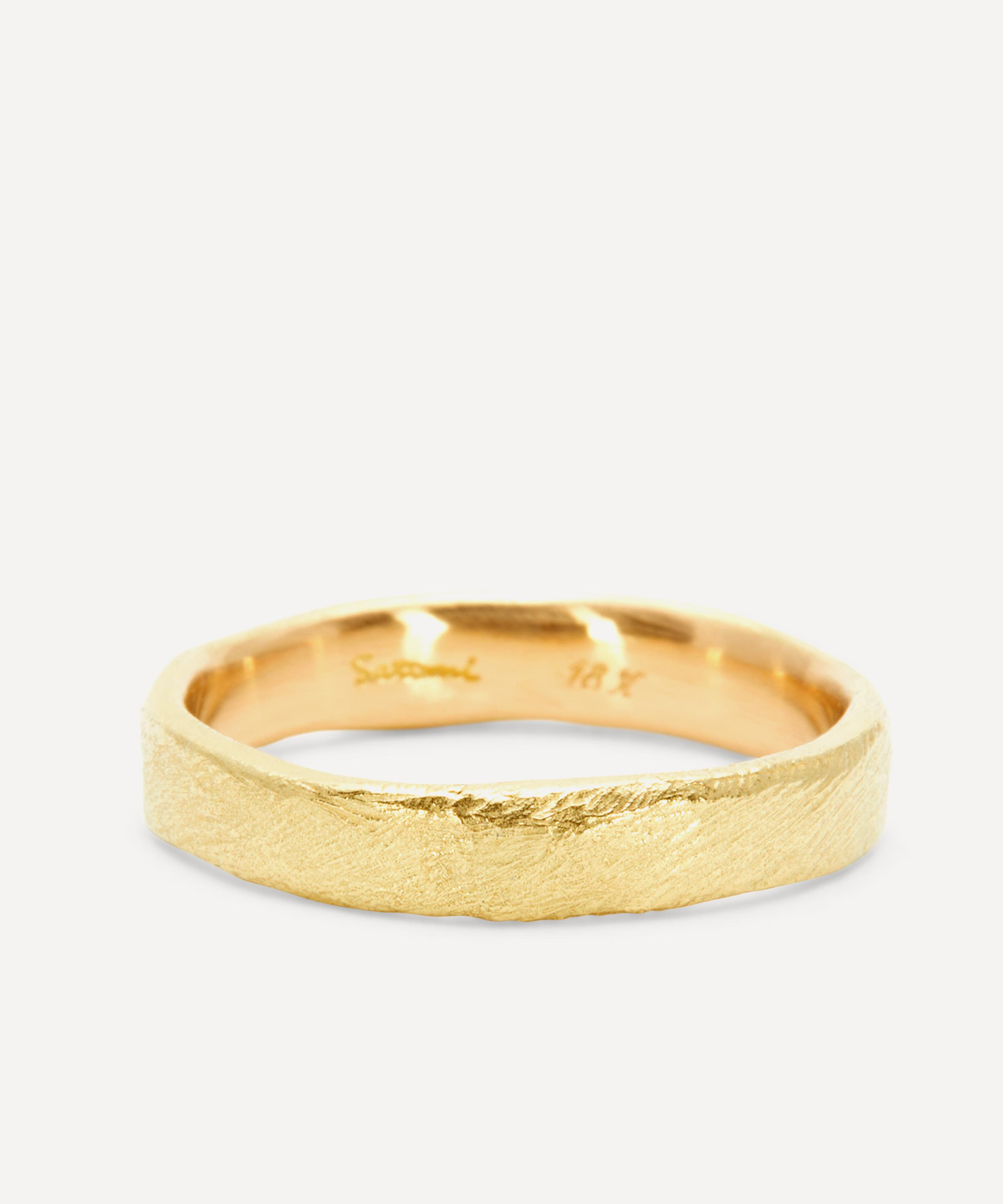 SATOMI KAWAKITA SATOMI KAWAKITA 18CT GOLD ORGANIC BAND RING 