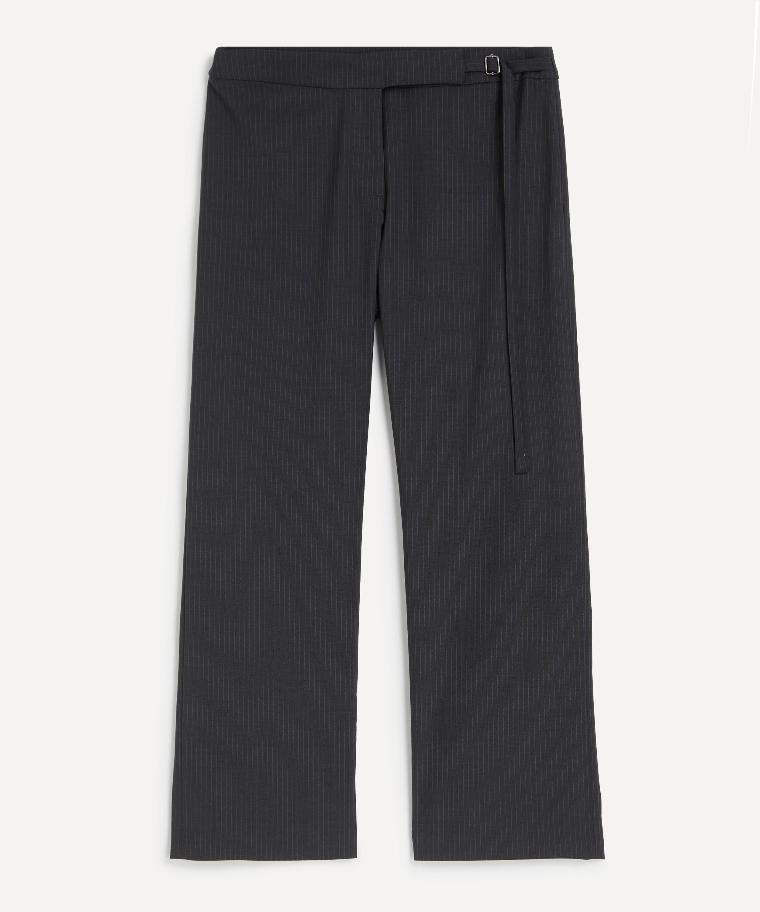 Paloma Wool Women's Bigas Pinstripe Capri Trousers In Black