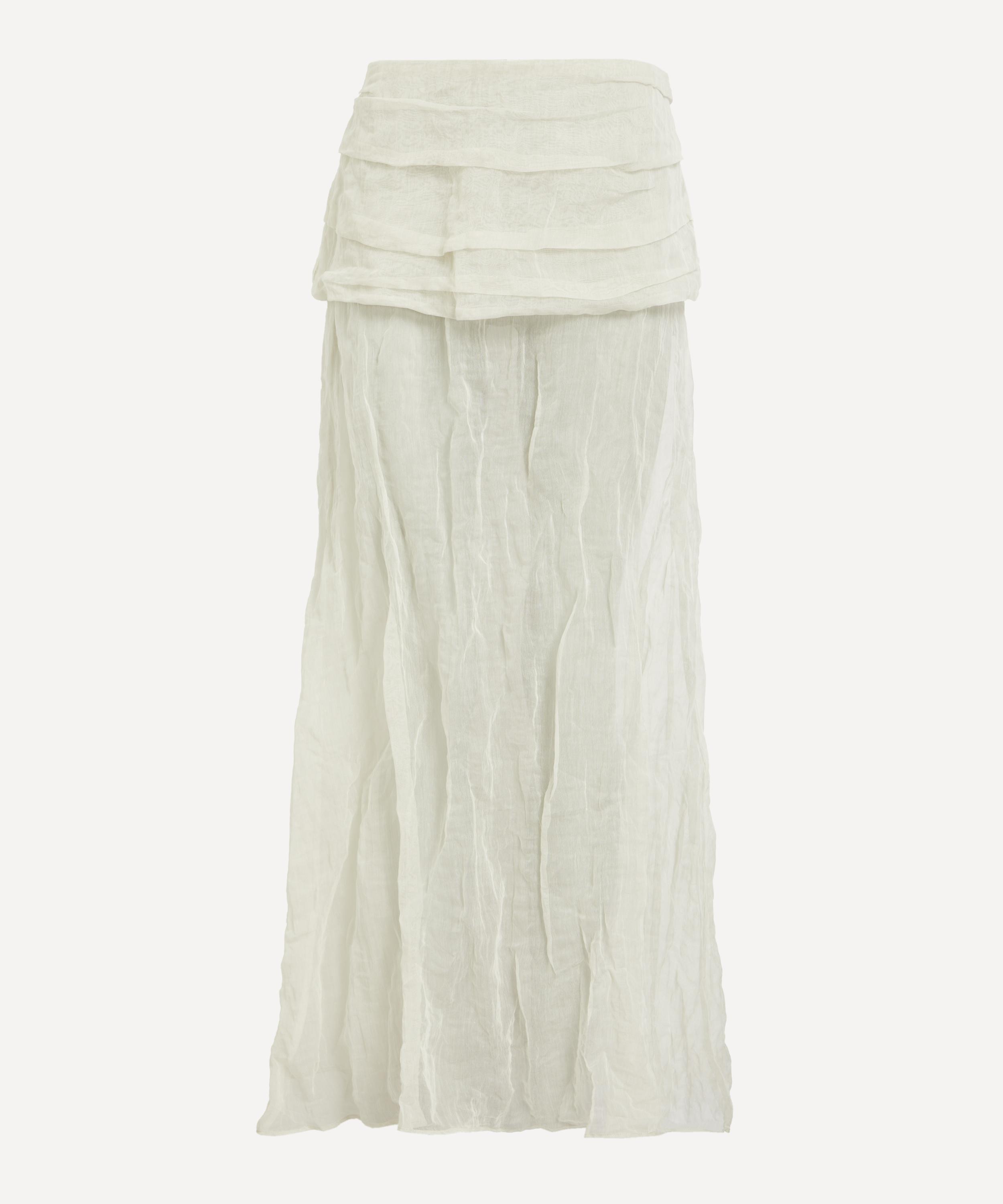 Paloma Wool Women's Mae Long Metallic-silk Skirt