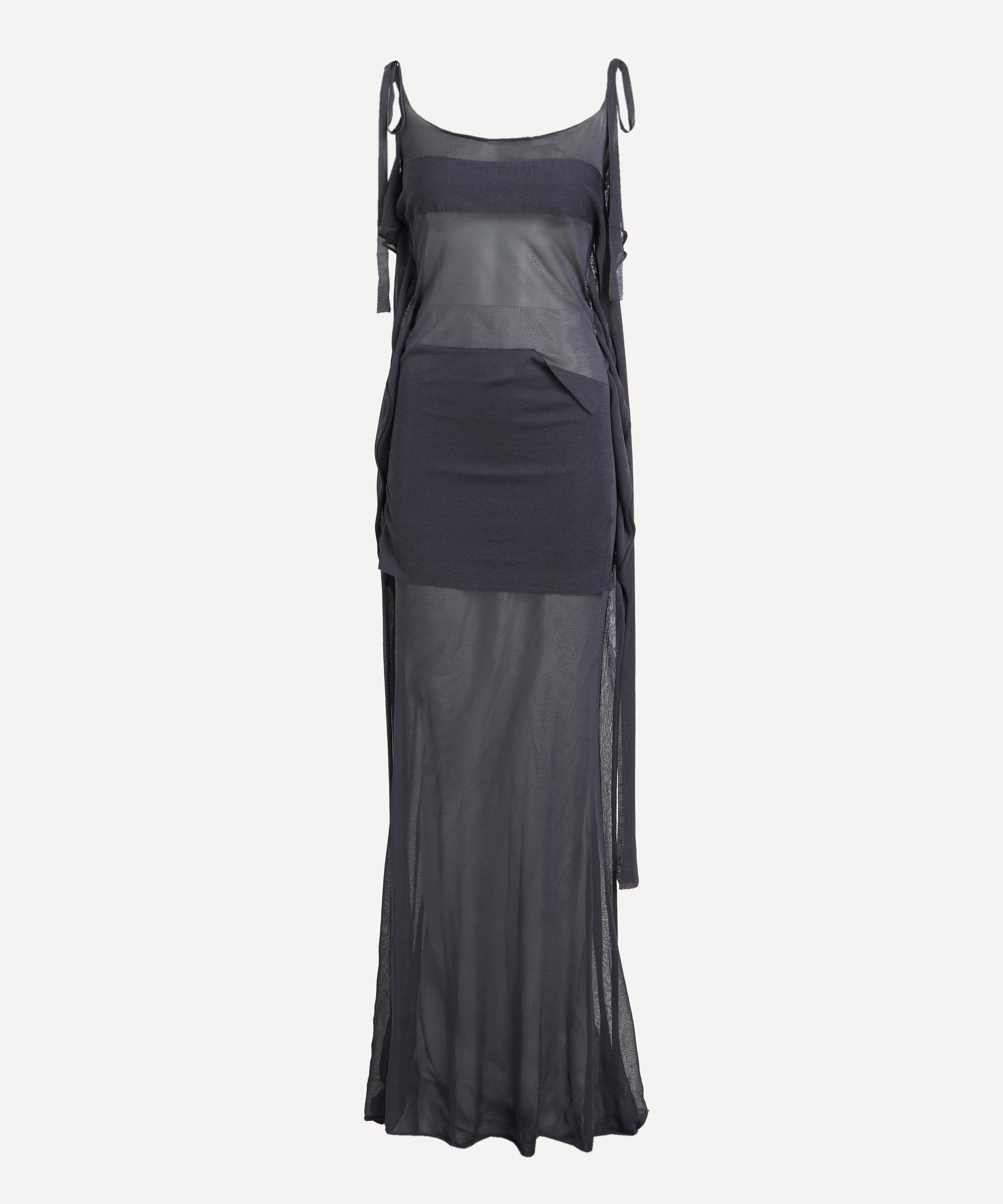 Paloma Wool Zanic Paneled Sheer Maxi Dress In Black