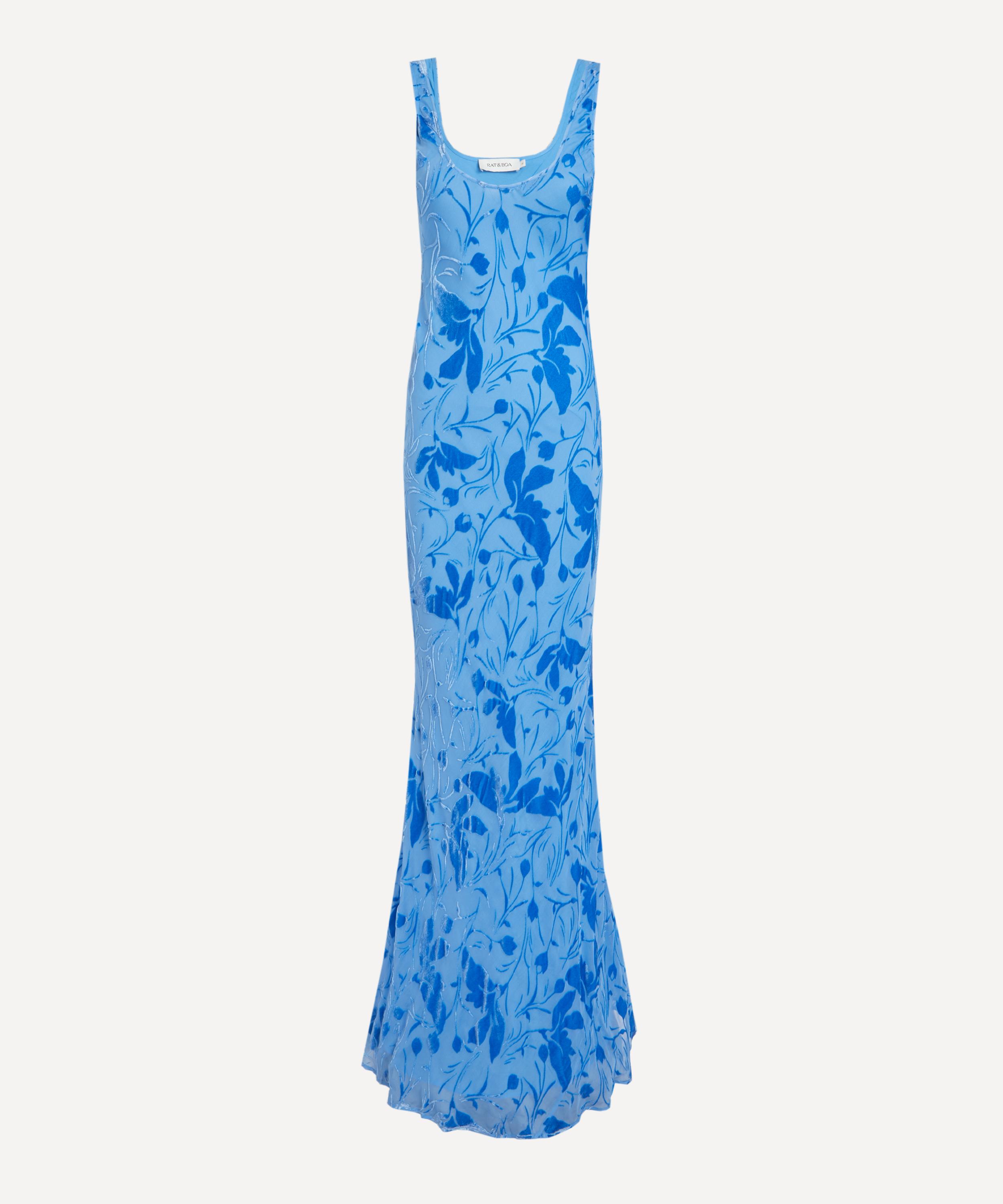 Rat & Boa Women's Inez Silk Devoree Maxi Dress