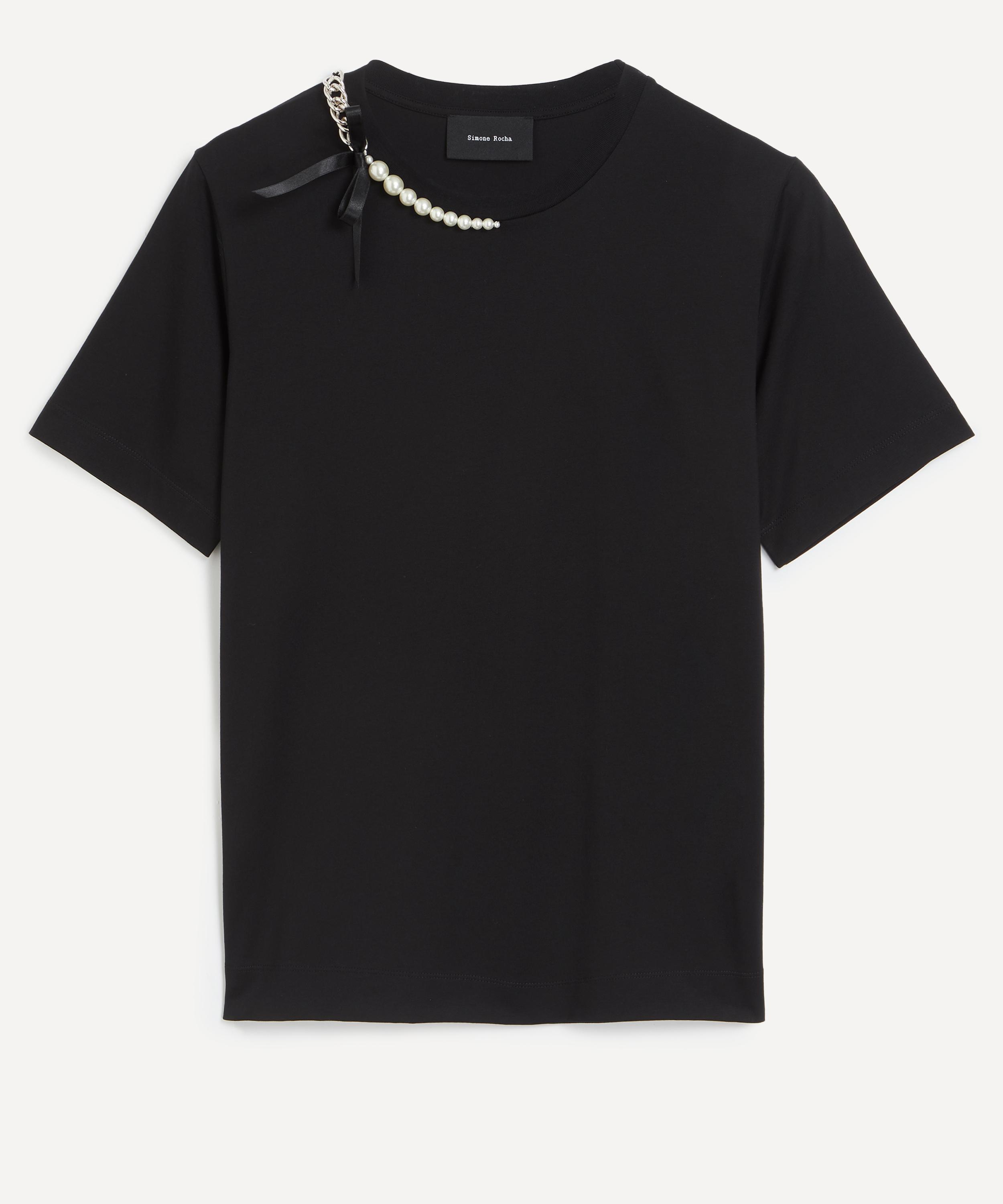 Simone Rocha Women's Pearl And Chain Boy T-shirt