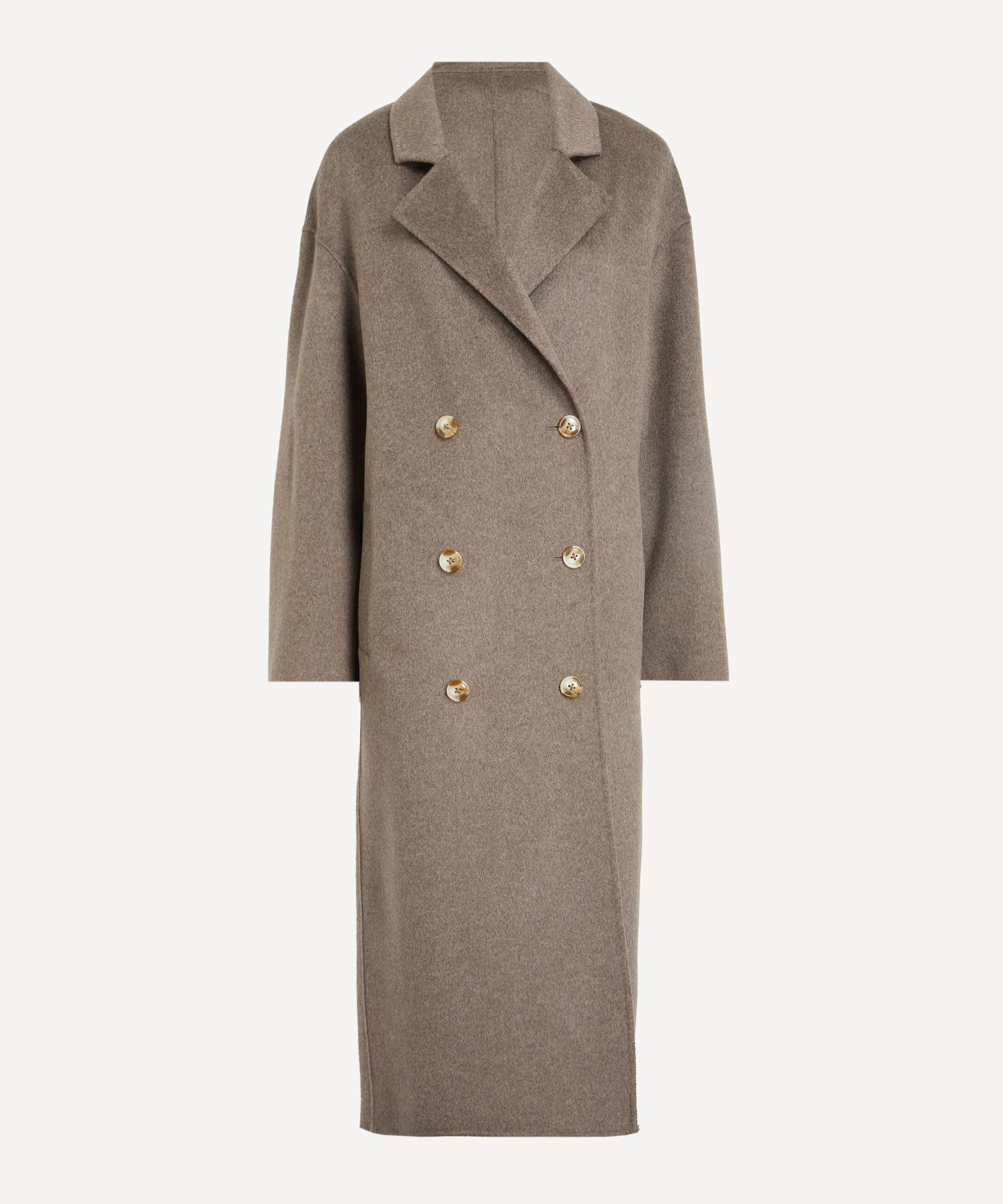Loulou Studio Women's Borneo Wool Drap Coat In Brown