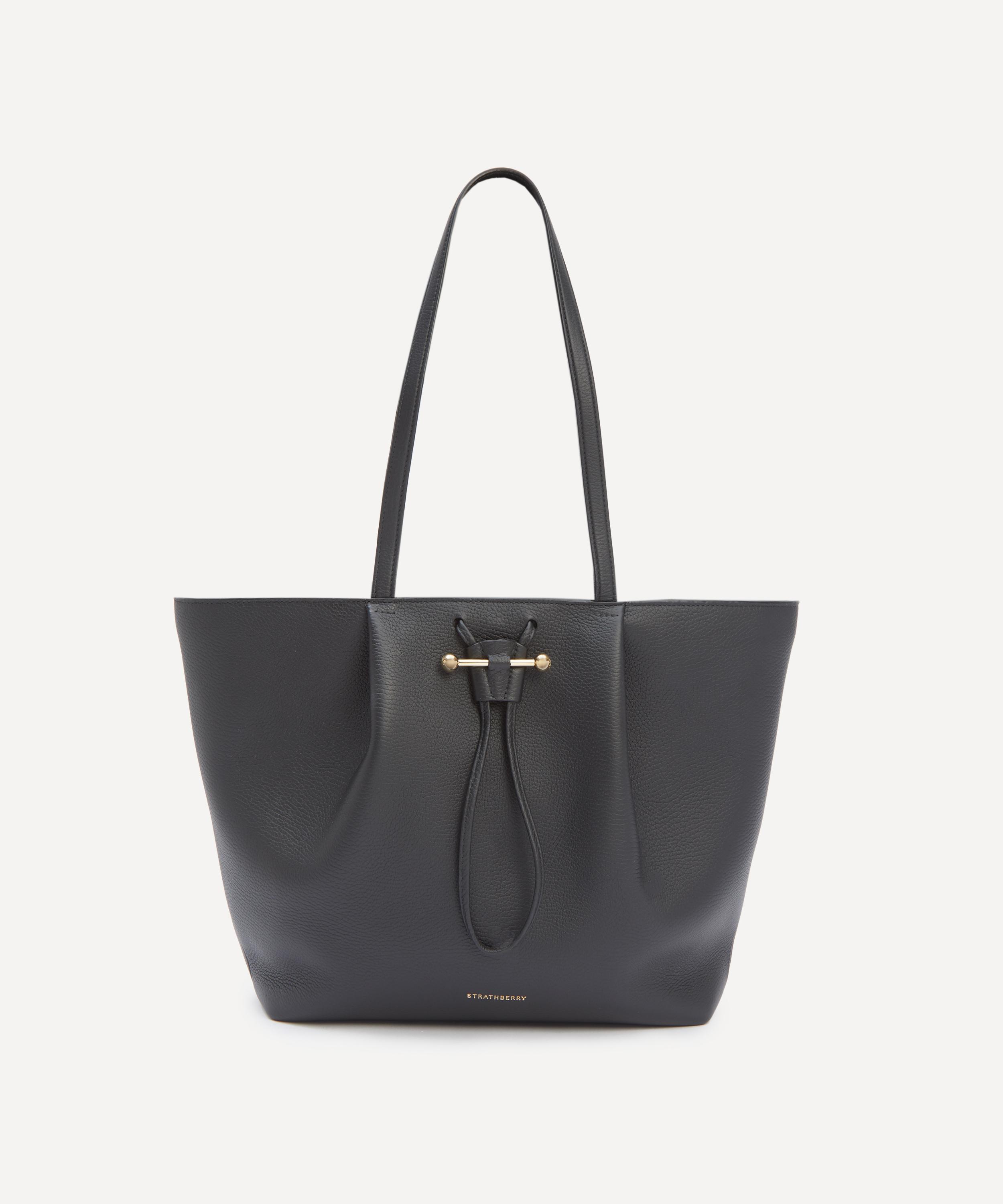 Strathberry Women's Osette Black Leather Shopper Bag In Black