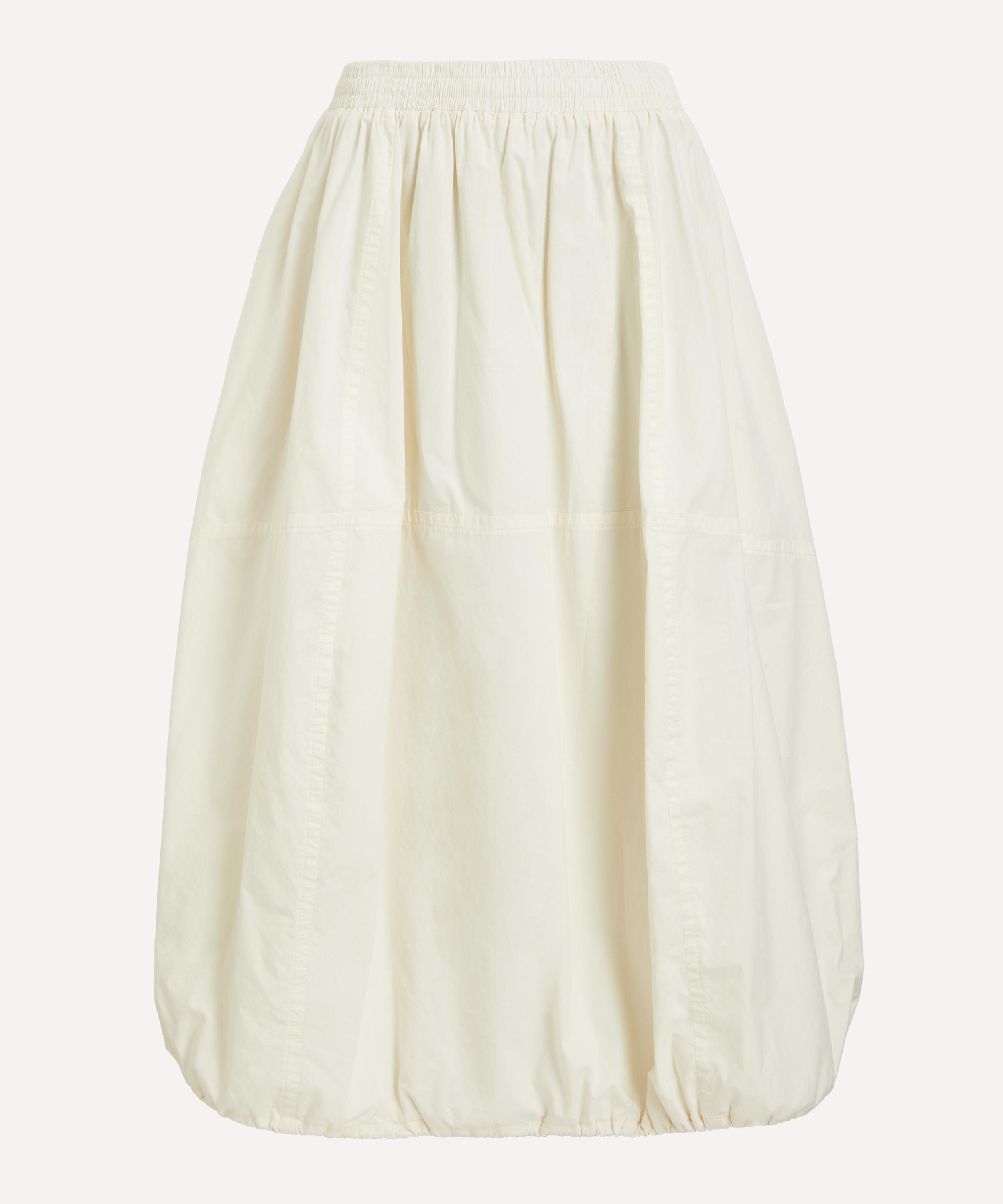 Ymc You Must Create Off-white Parachute Midi Skirt In White