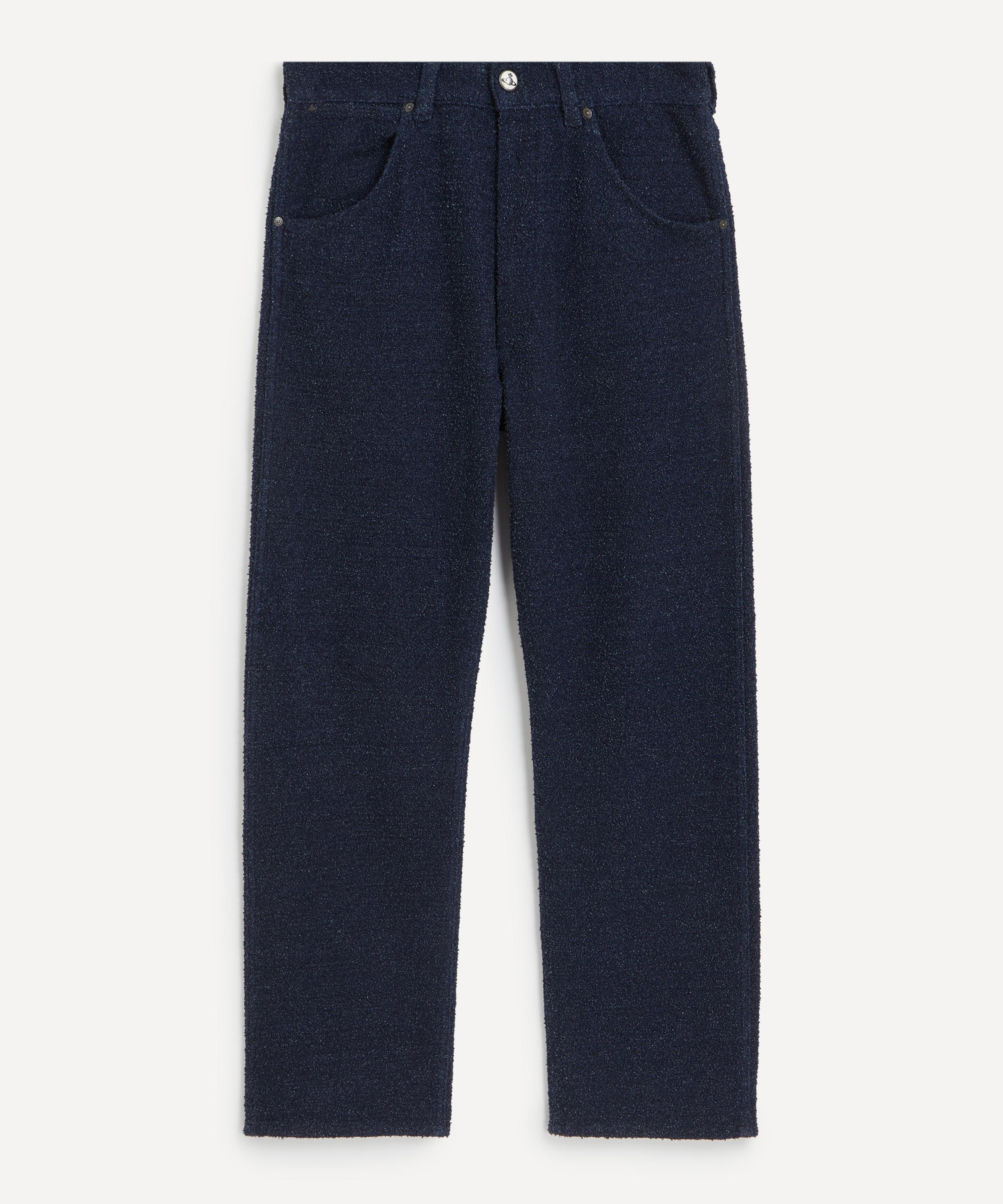 Vivienne Westwood Mens Ranch Boucle Wool Jeans In Black