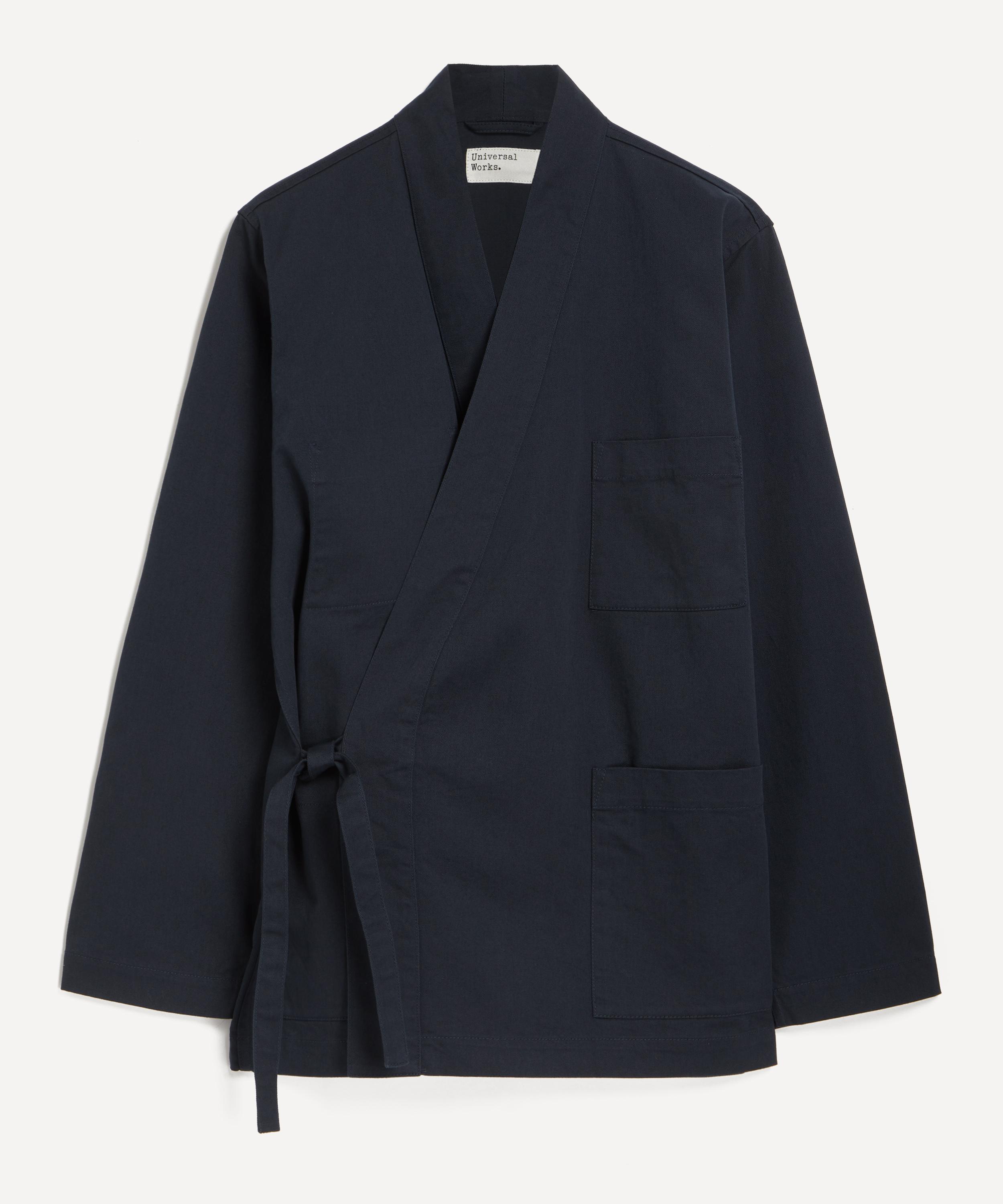 Universal Works Mens Kyoto Work Jacket In Blue