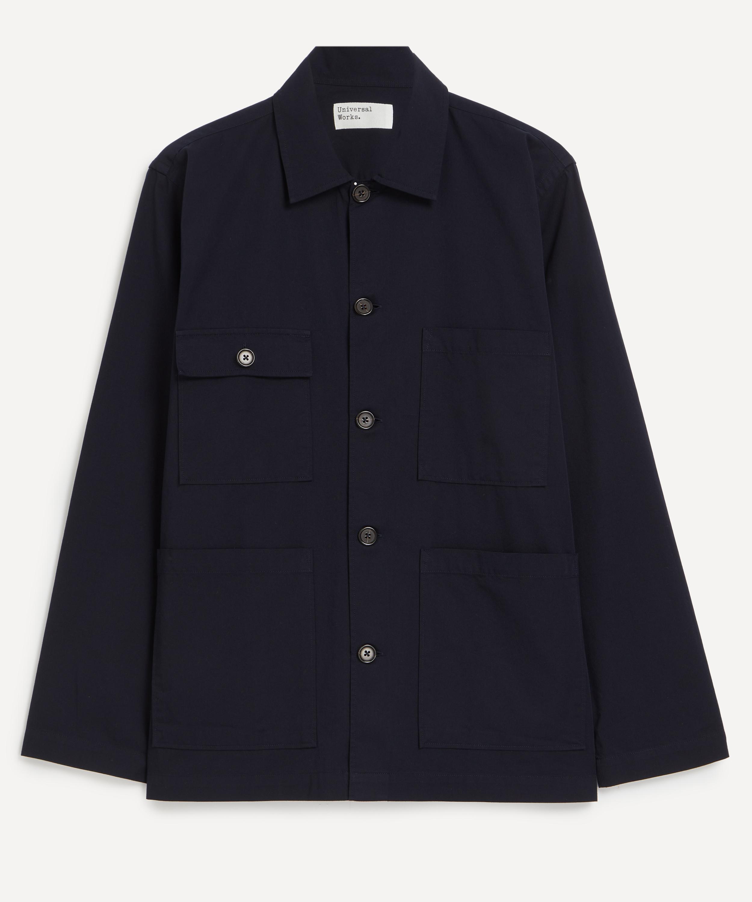 Universal Works Mens Navy Military Cotton Dockside Jacket