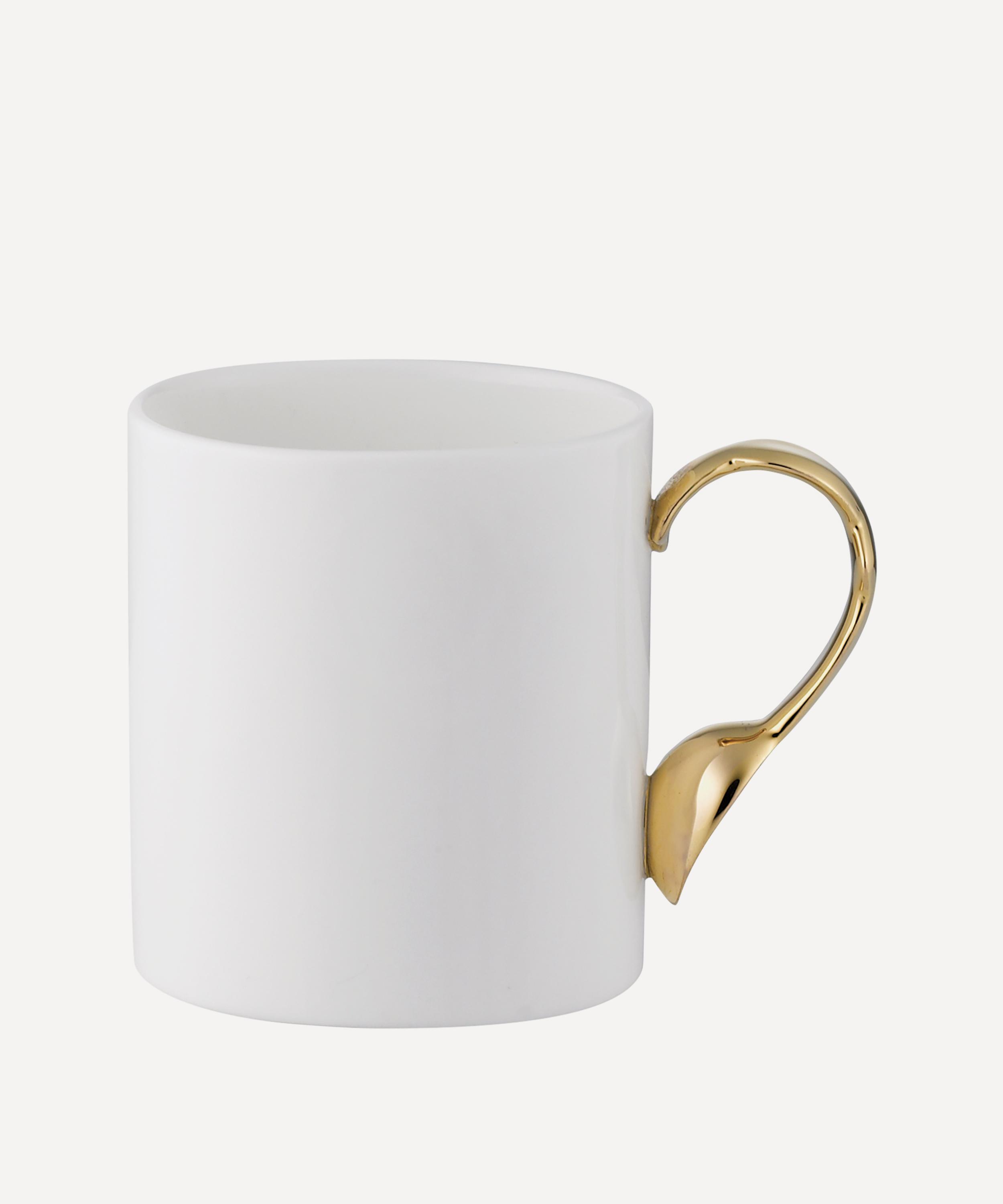 Twig New York Cutlery Spoon Handle Oval Mug In White